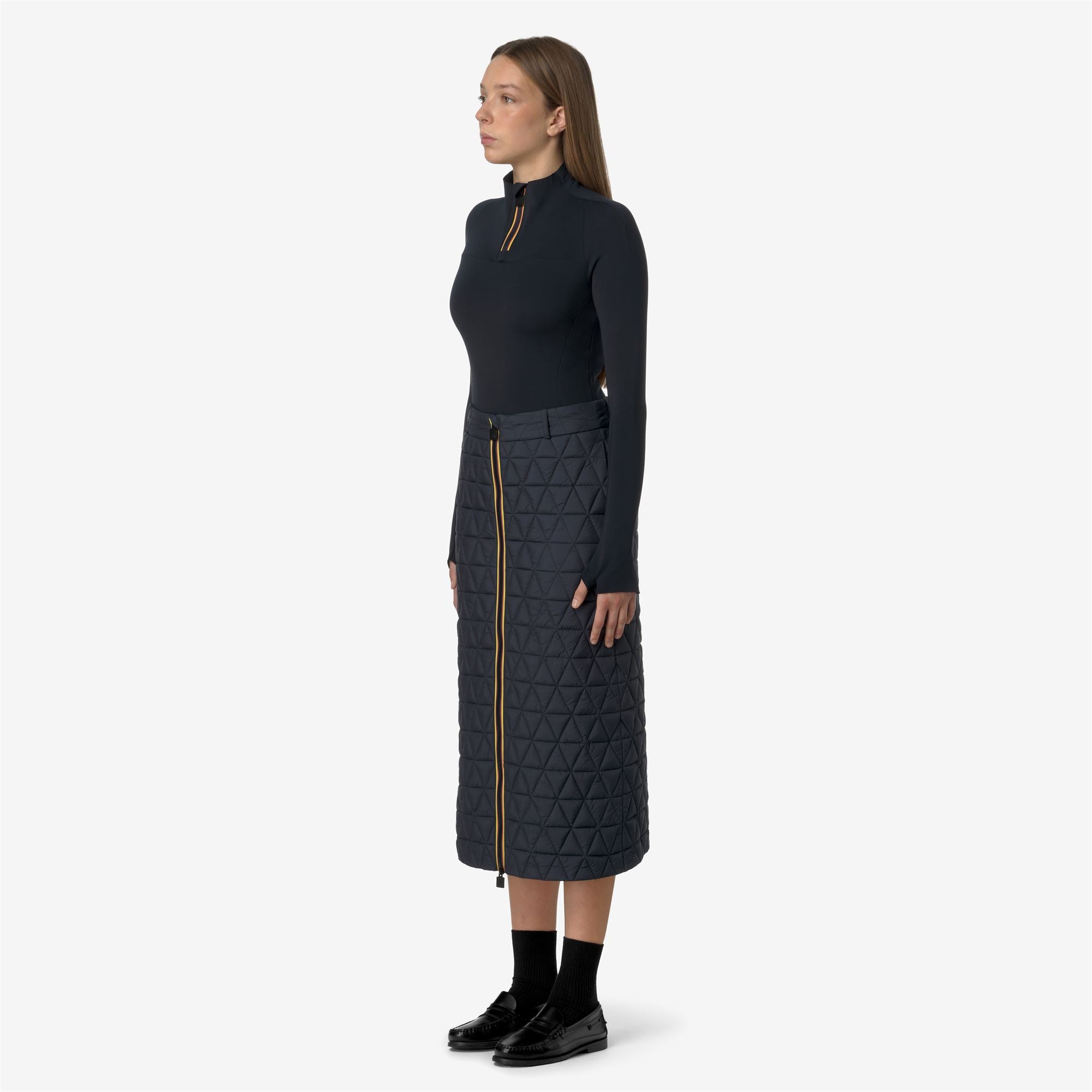 k-way-maralie-tech-thermo-light-jupe-longue-femme-black-ash image 2