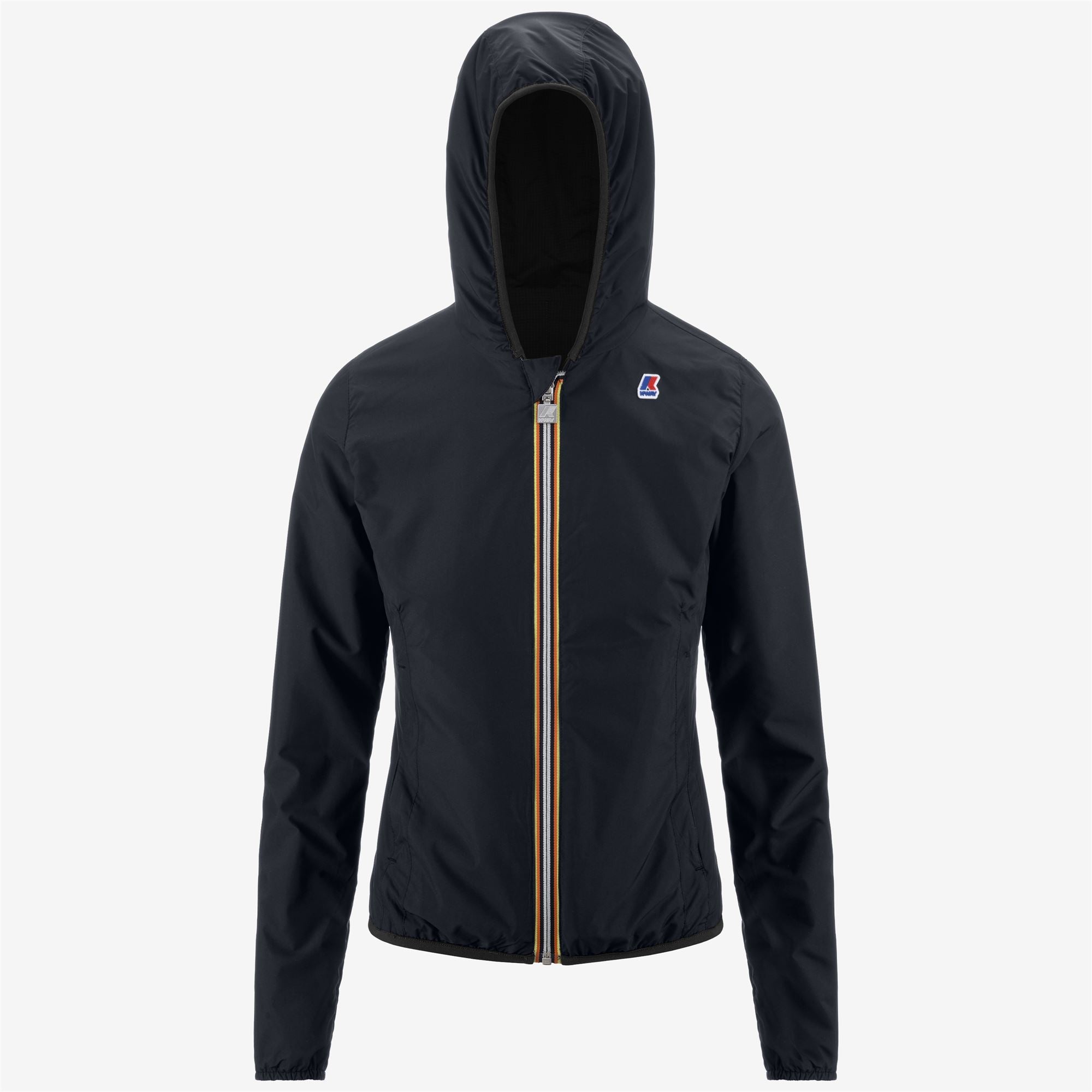 k-way-lily-double-ripstop-veste-courte-femme-black-pure-blue-depht image 2