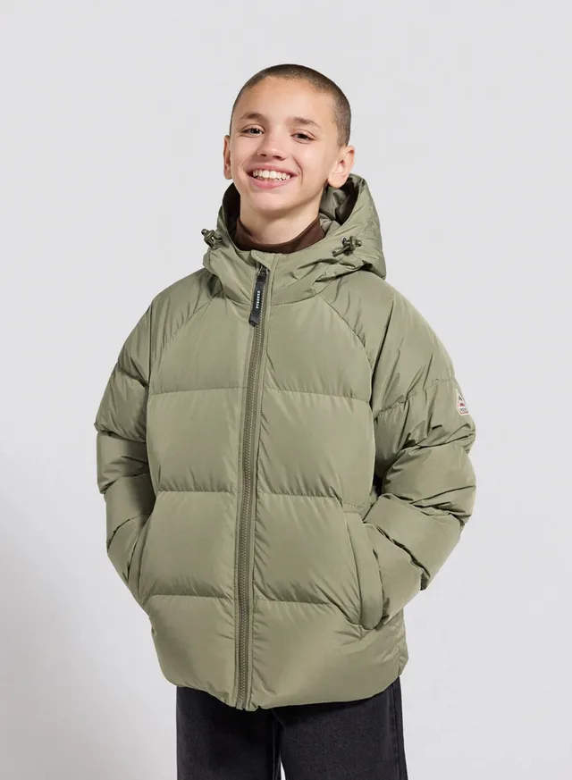 pyrenex-sten-smooth-doudoune-enfant-unisexe-capuche-kaki-clair image 1