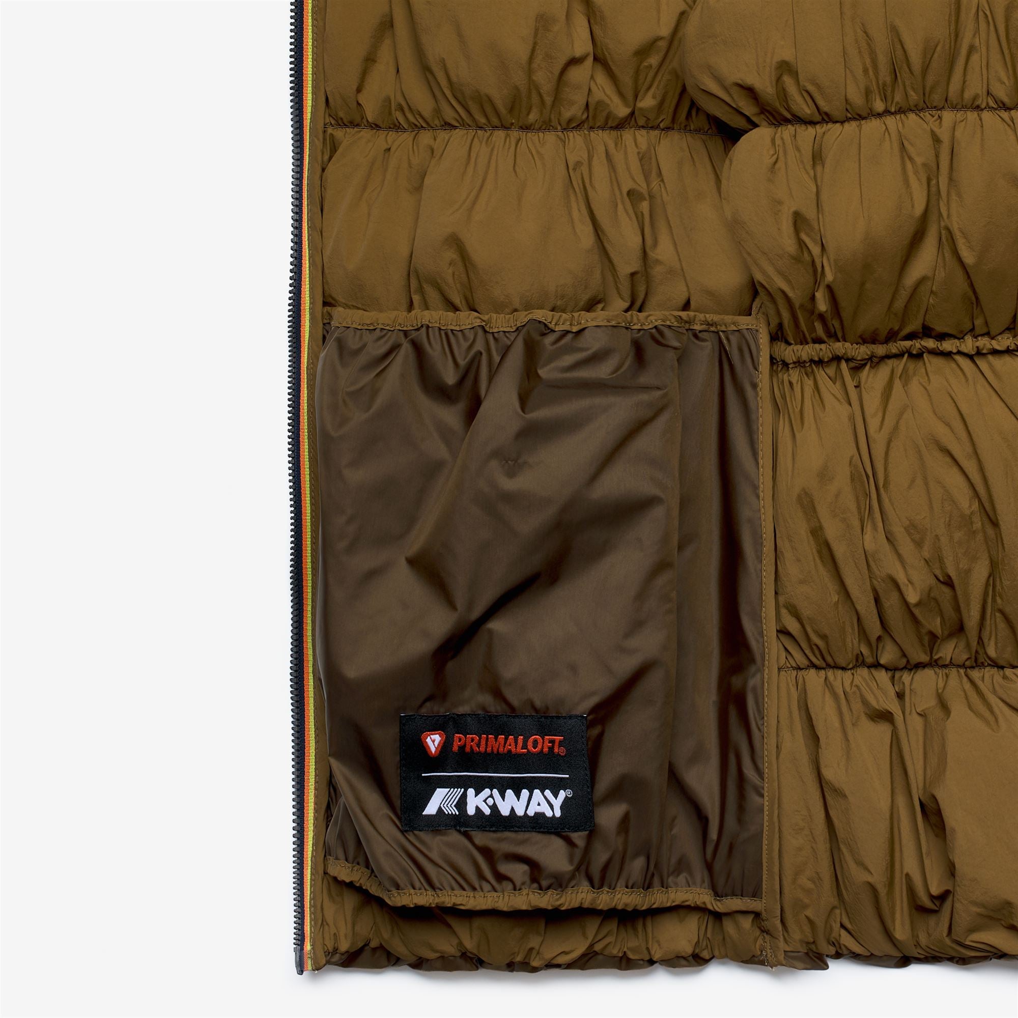 k-way-frayn-maxi-ruffles-veste-courte-femme-brown image 6