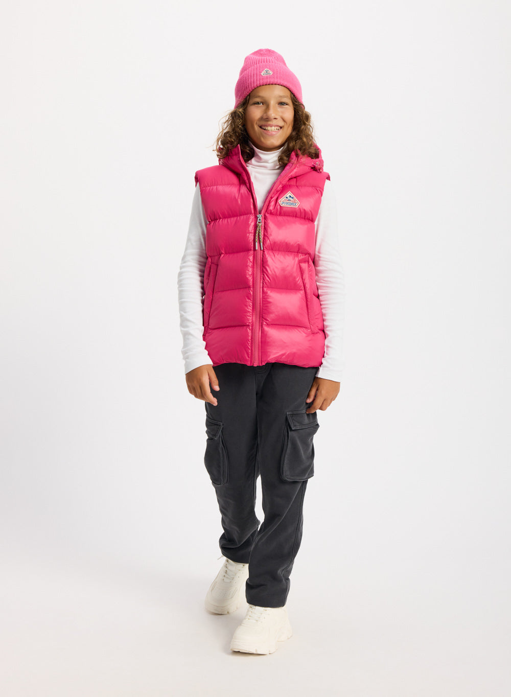 pyrenex-doudoune-sans-manches-enfant-john-fuchsia image 3