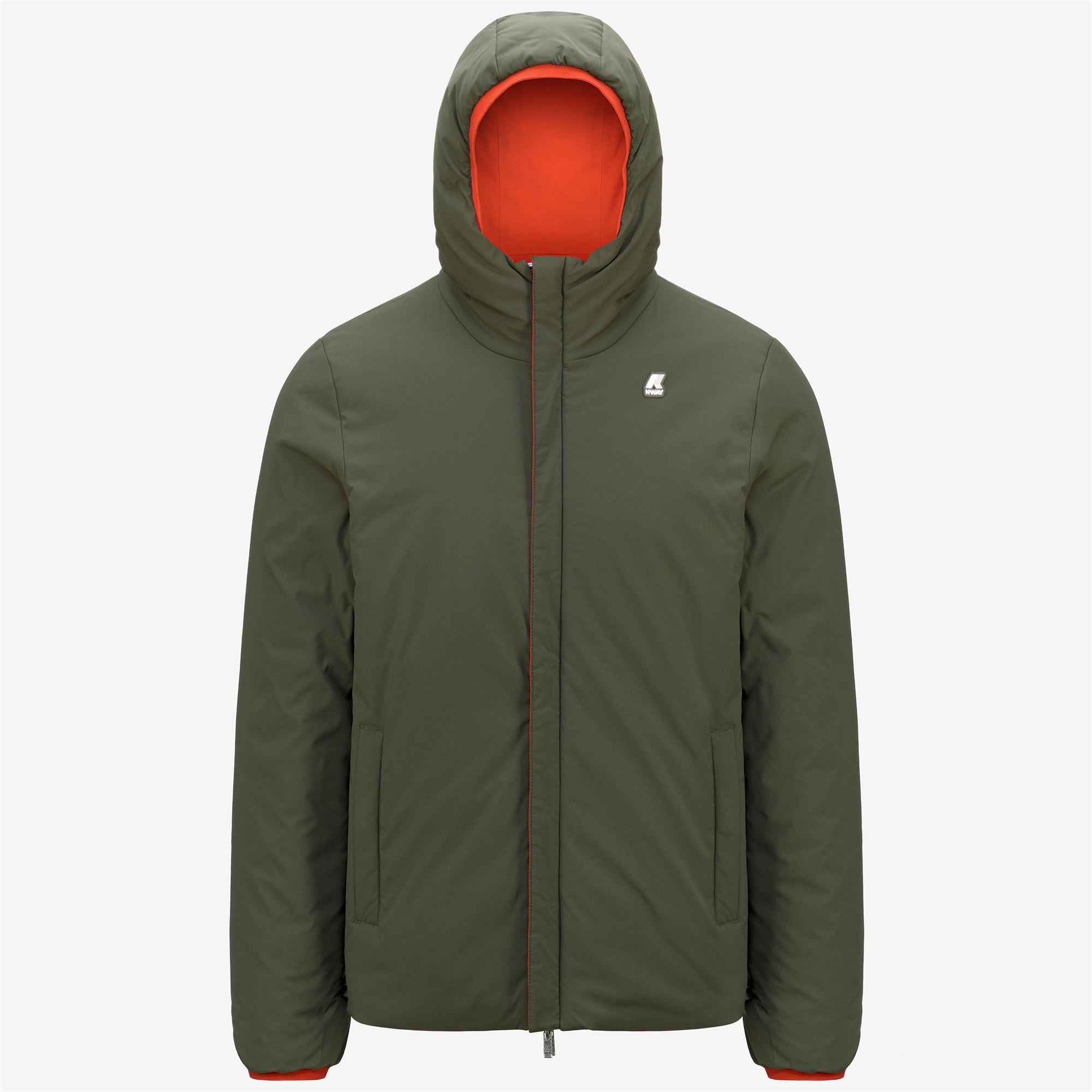 k-way-jack-st-warm-double-veste-courte-homme-orange-p-green-b image 6
