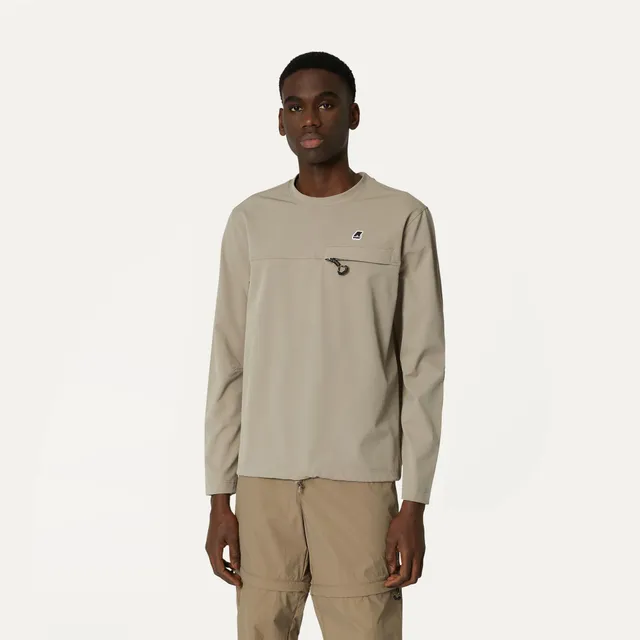 k-way-imperty-polaire-pull-unisexe-beige-taupe image 1