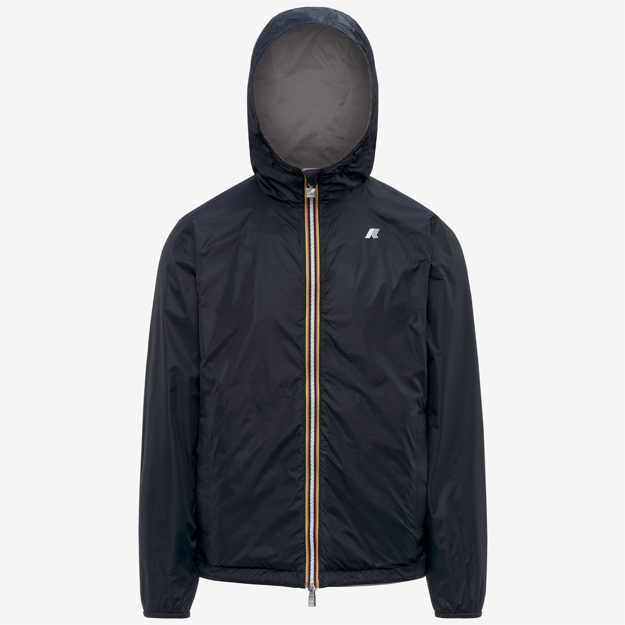 k-way-jake-plus-2-double-veste-courte-r-versible-homme-grey-frost-blue-depth image 6