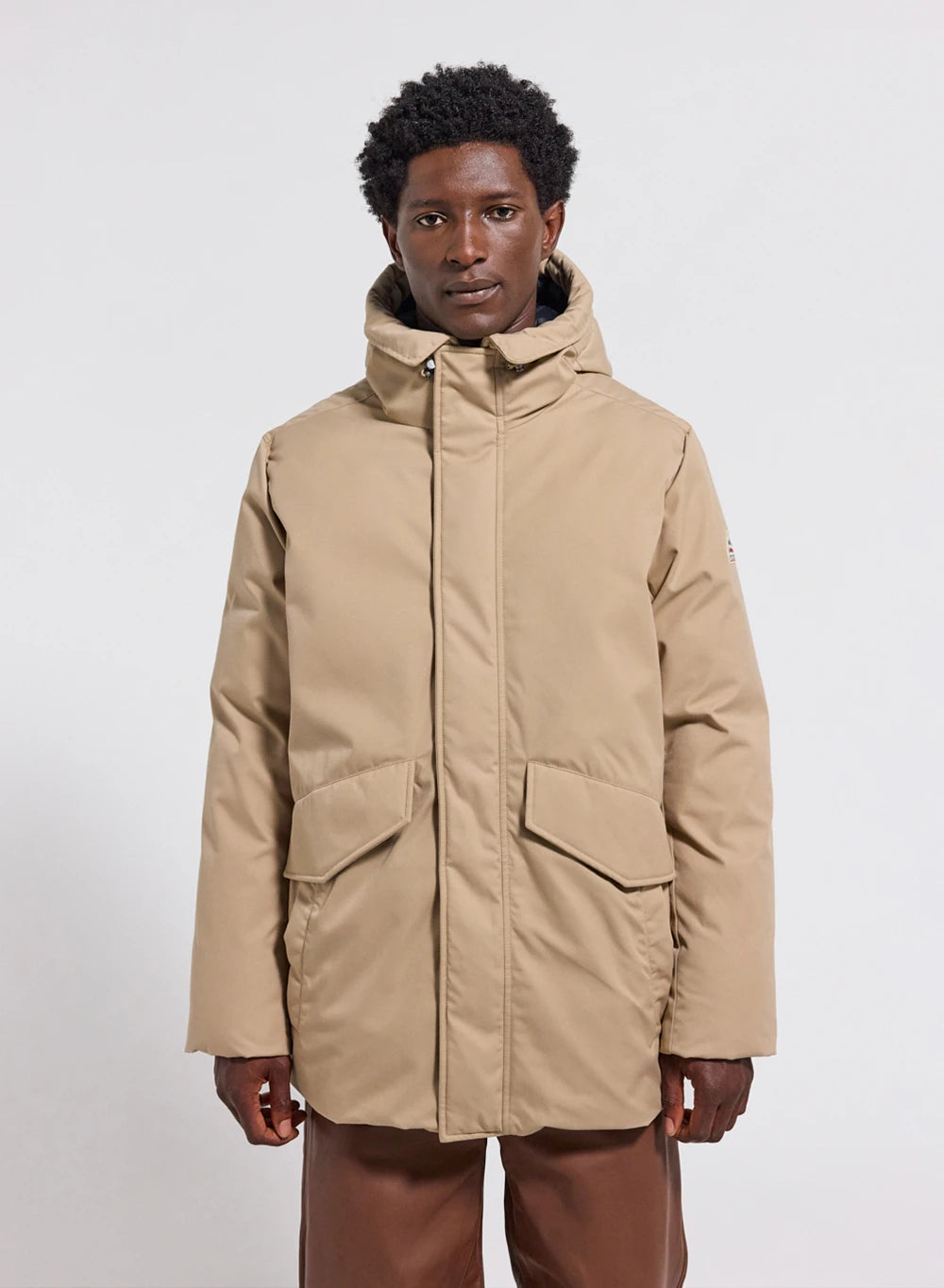 parka-matelass-e-capuche-homme-pyrenex-fingal-beige-clair image 1