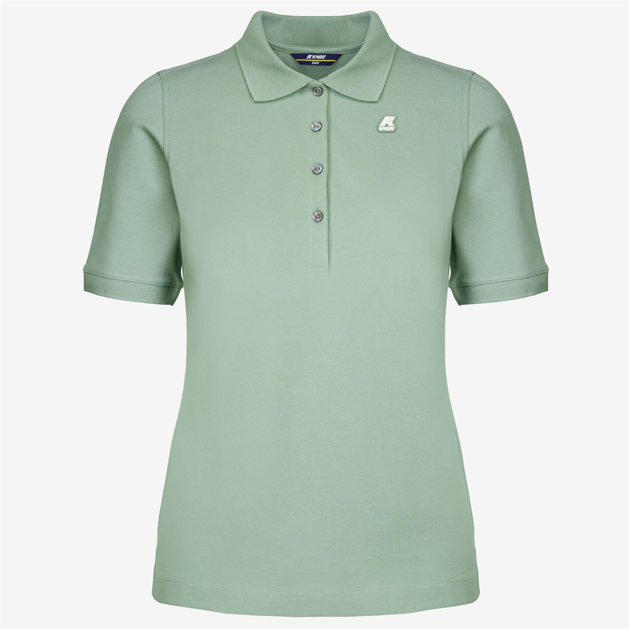 k-way-ali-polo-femme-green-fjord image 5