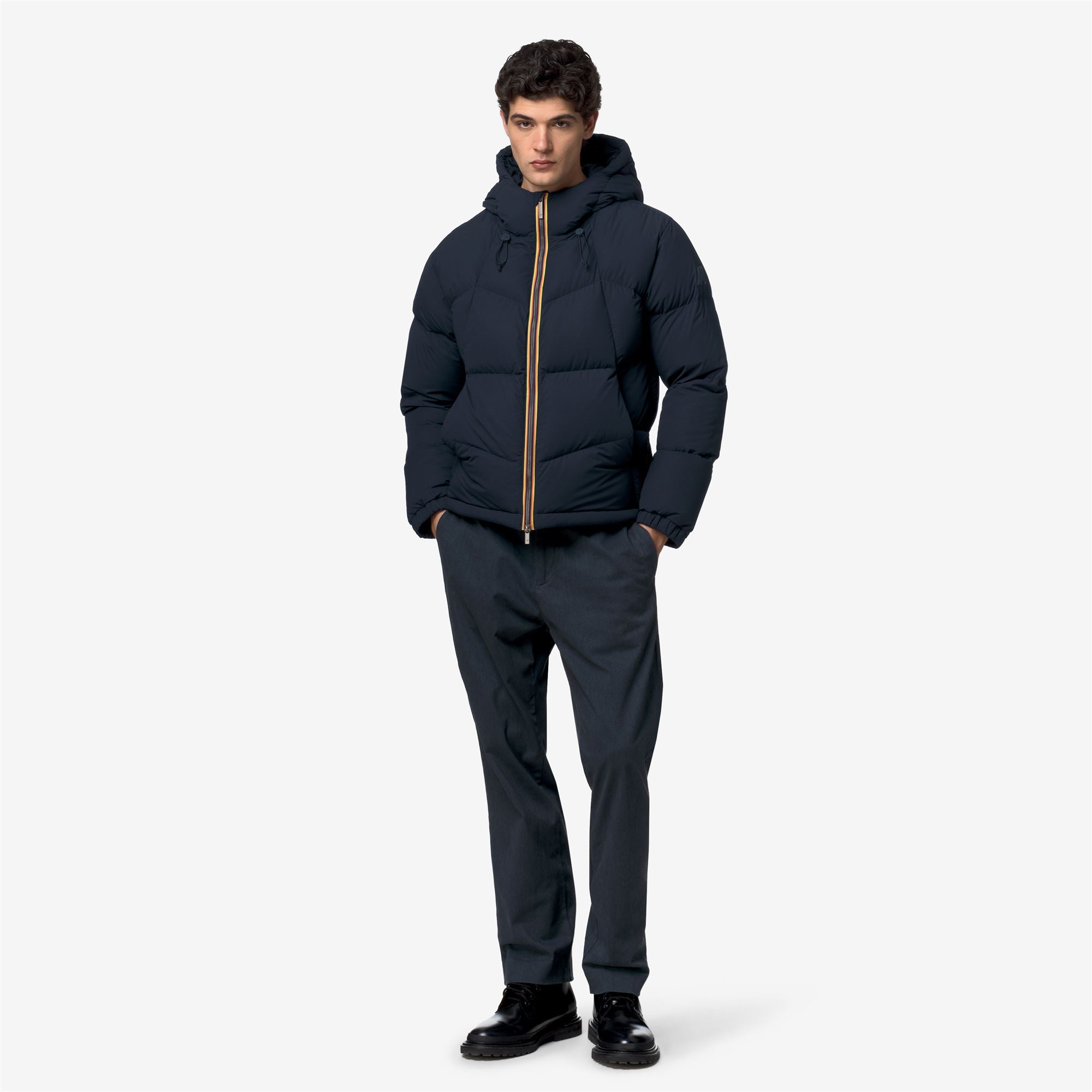 k-way-quill-fancy-nylon-doudoune-court-homme-blue-depth image 4