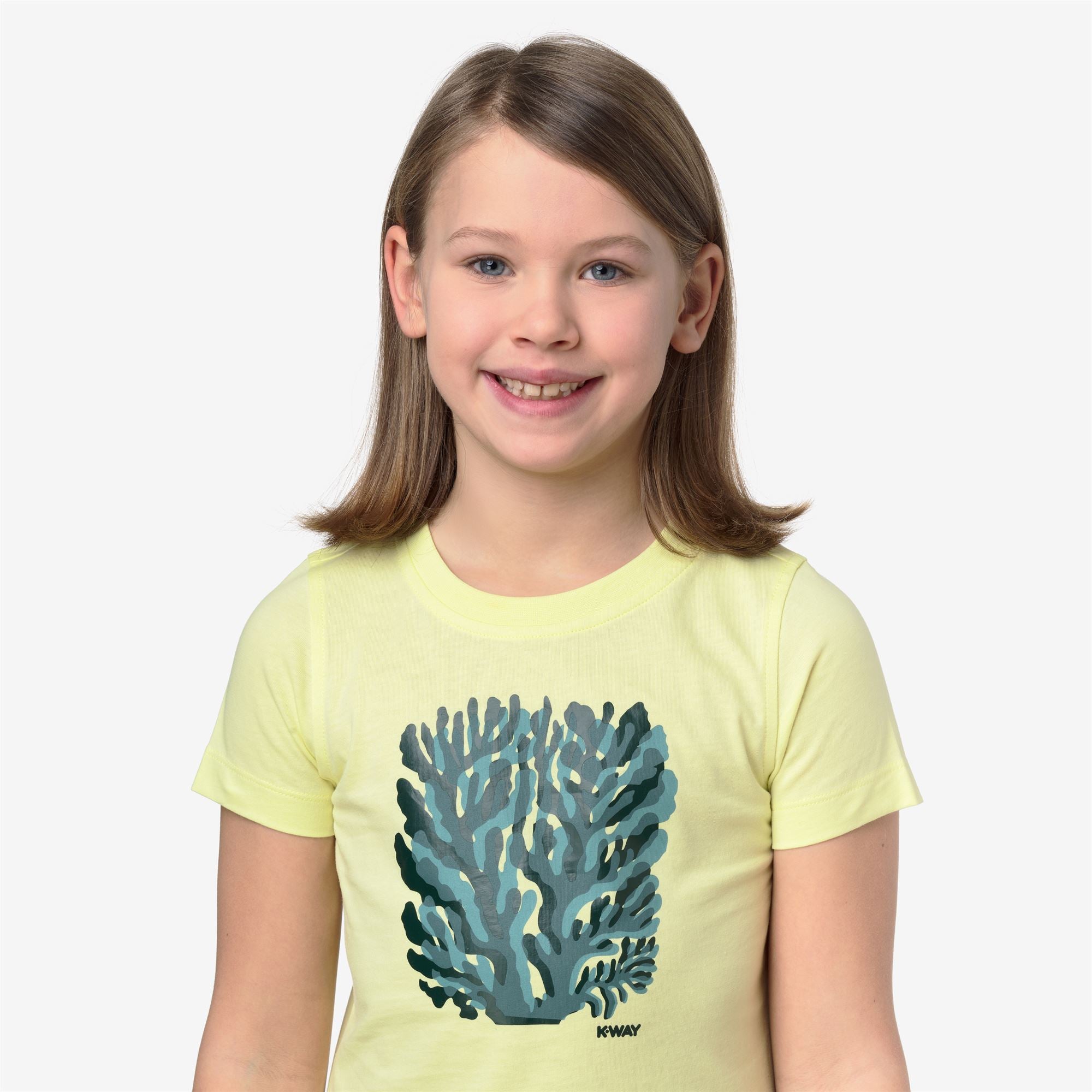 k-way-p-melis-corail-jersey-t-shirt-fille-yellow-lime image 4