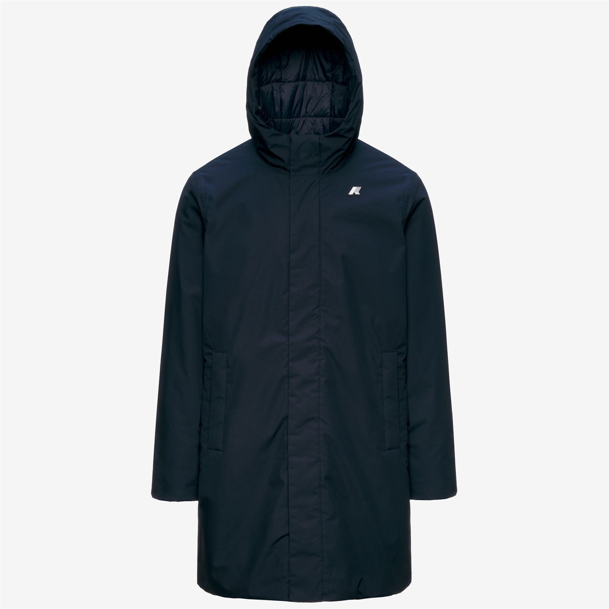 k-way-thomas-warm-micro-canvas-veste-longue-homme-blue-depth image 5