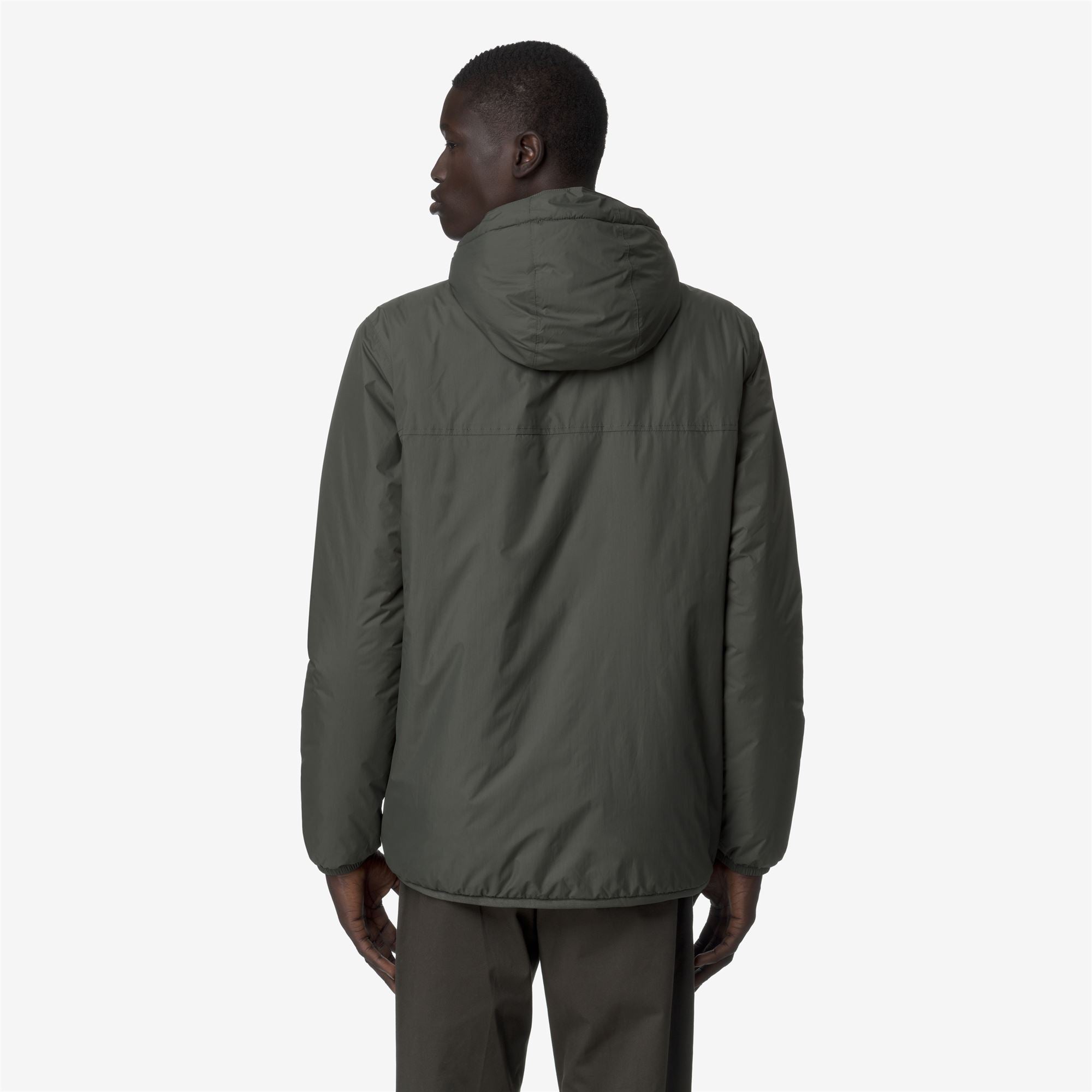 k-way-le-vrai-4-0-claude-orsetto-veste-mi-saison-unisexe-green-blackish image 2