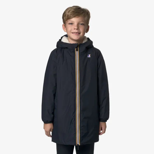 k-way-p-le-vrai-4-0-eiffel-orsetto-coupe-vent-3-4-enfant-blue-depth image 1