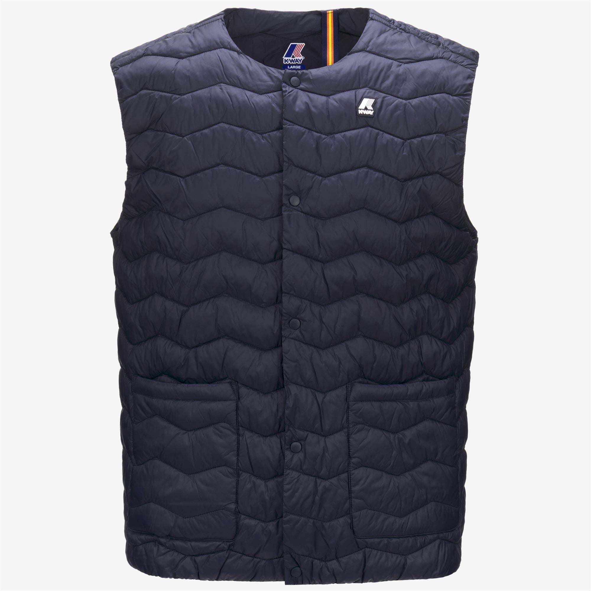 k-way-valty-quilted-warm-gilet-homme-blue-depth image 5