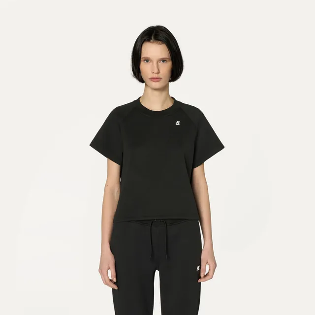 k-way-guendaline-light-spacer-t-shirt-femme-black-pure image 1
