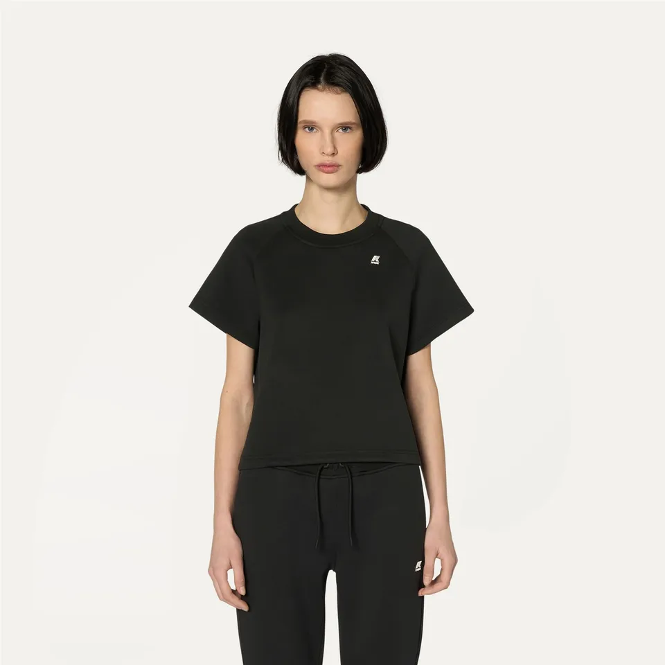 k-way-guendaline-light-spacer-t-shirt-femme-black-pure image 1