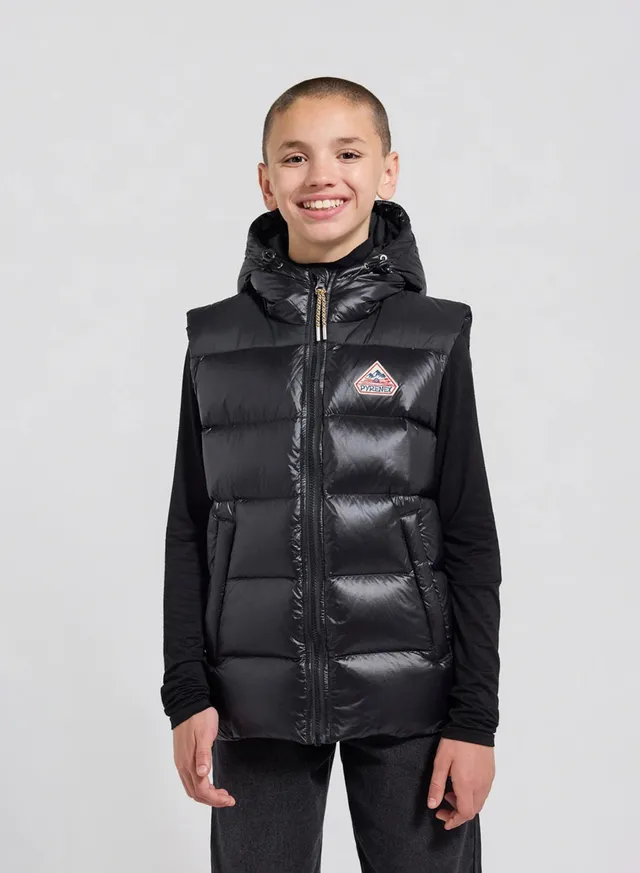 pyrenex-john-doudoune-sans-manches-enfant-noire image 1