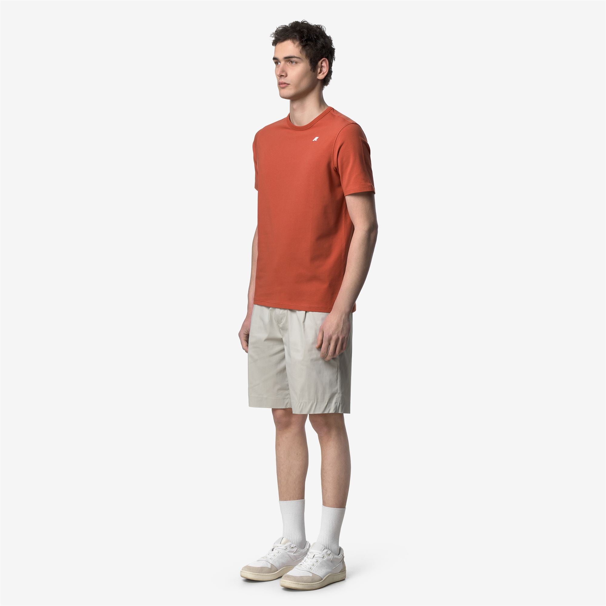 k-way-adame-light-stretch-jersey-t-shirt-homme-orange-brownish image 2