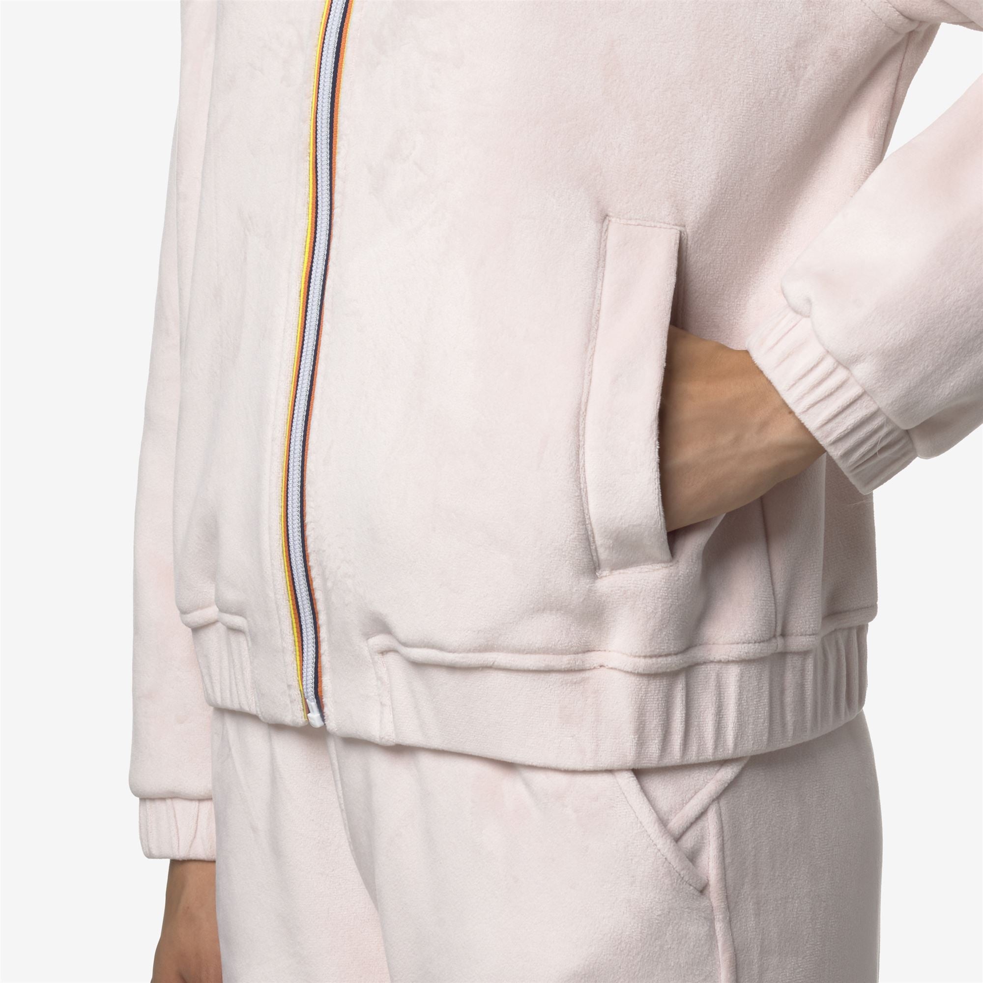 k-way-viviette-velour-polar-veste-polaire-r-versible-femme-rose-hushed image 4