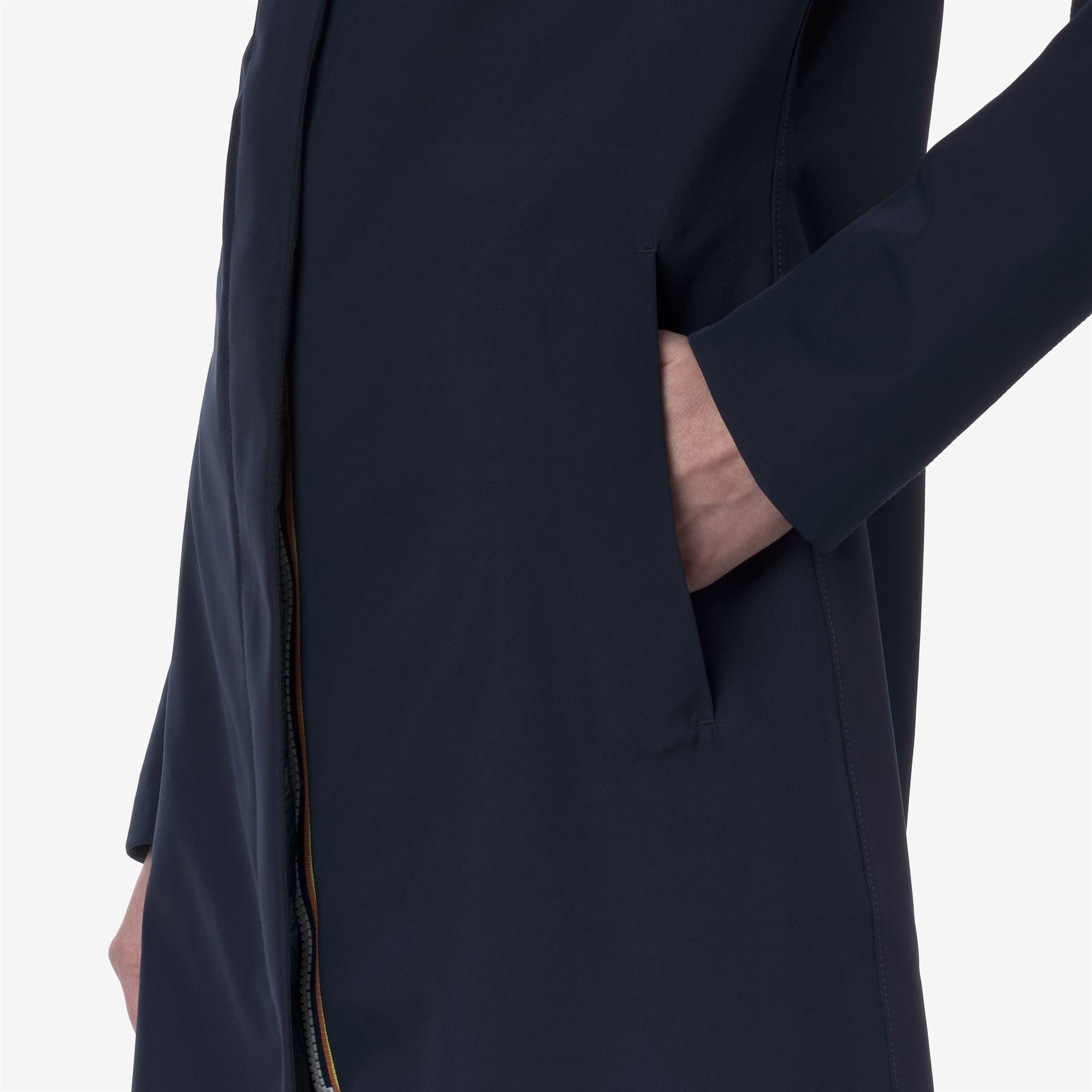 k-way-stephy-bonded-jersey-veste-3-4-femme-blue-depth image 4