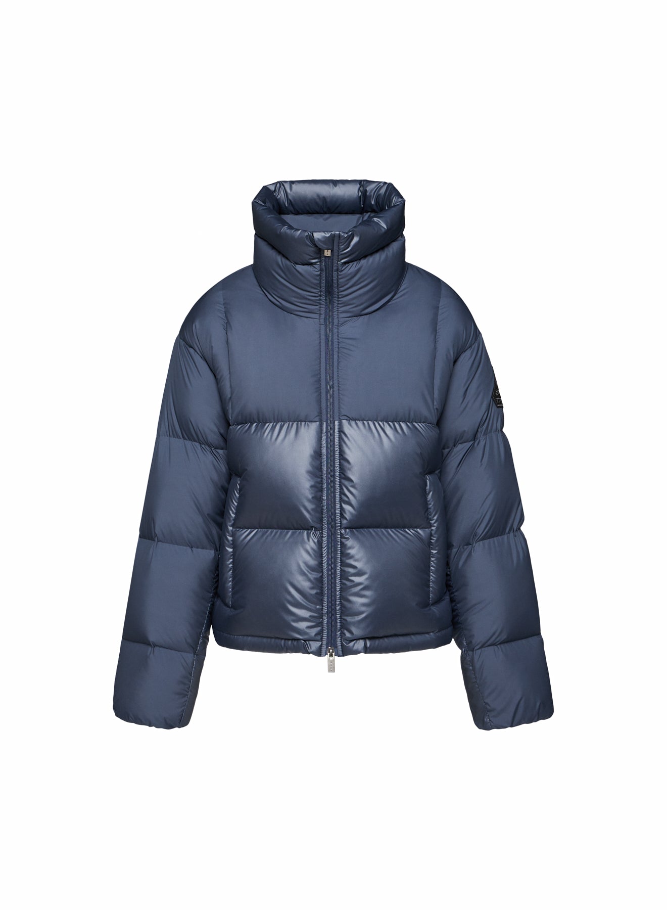 doudoune-courte-femme-pyrenex-cezy-bleu-fonc-oversize image 5