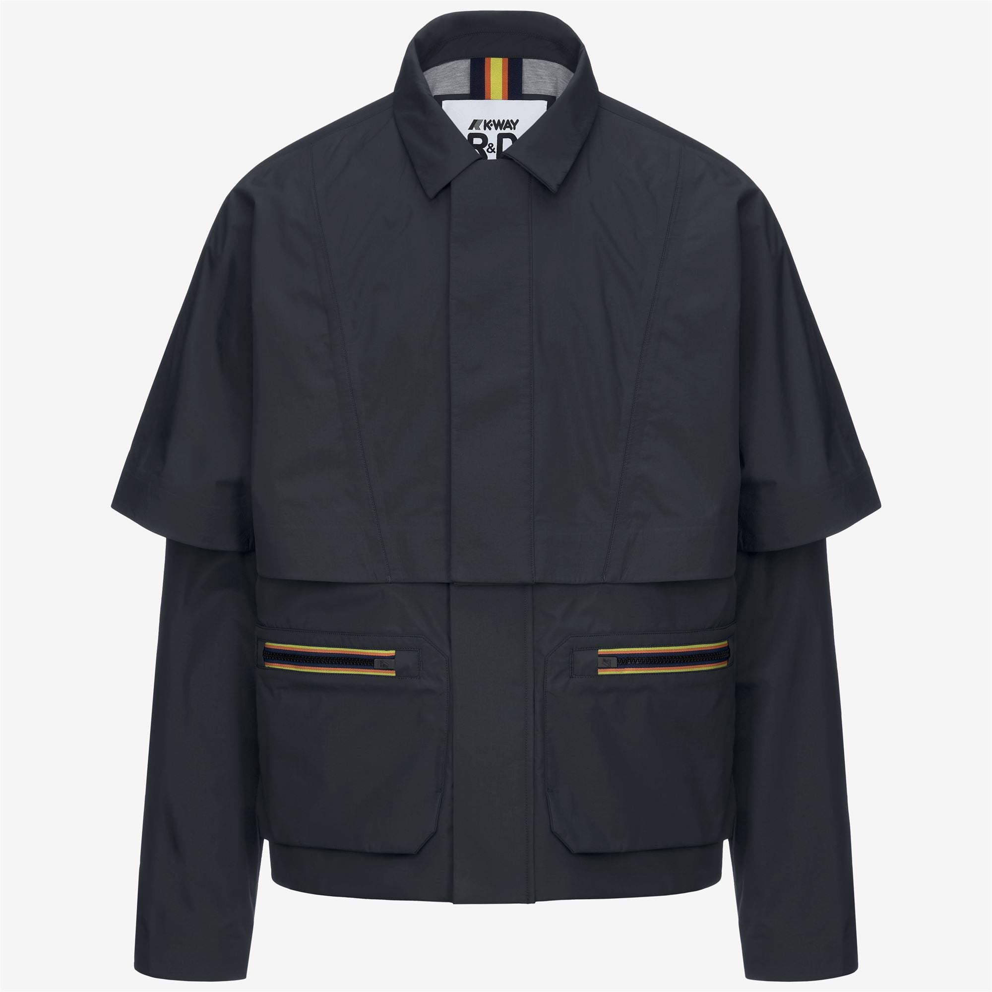 k-way-claf-4-0-wool-jersey-veste-courte-homme-blue-night image 5