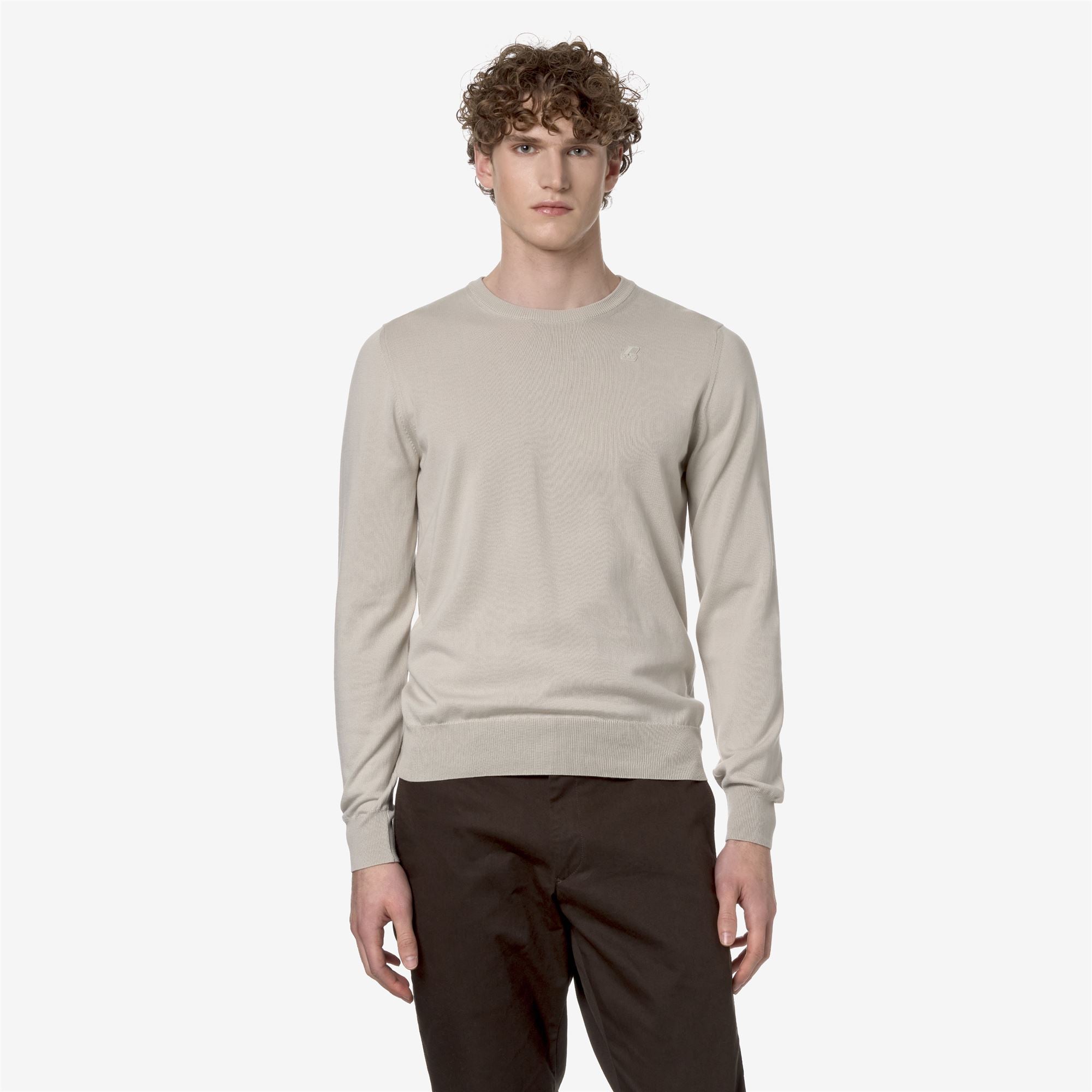 k-way-sebastien-cotton-ps-pull-over-homme-beige-lt-2 image 1
