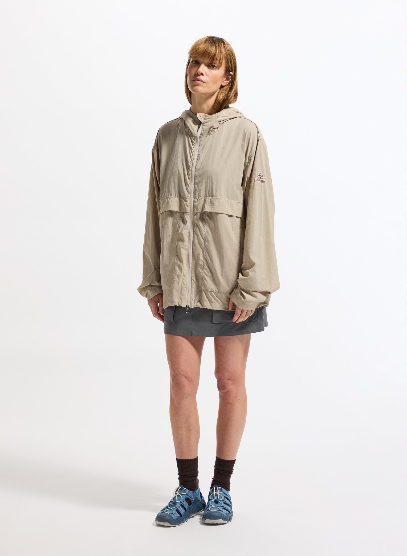 pyrenex-soulere-coupe-vent-unisexe-capuche-beige image 4