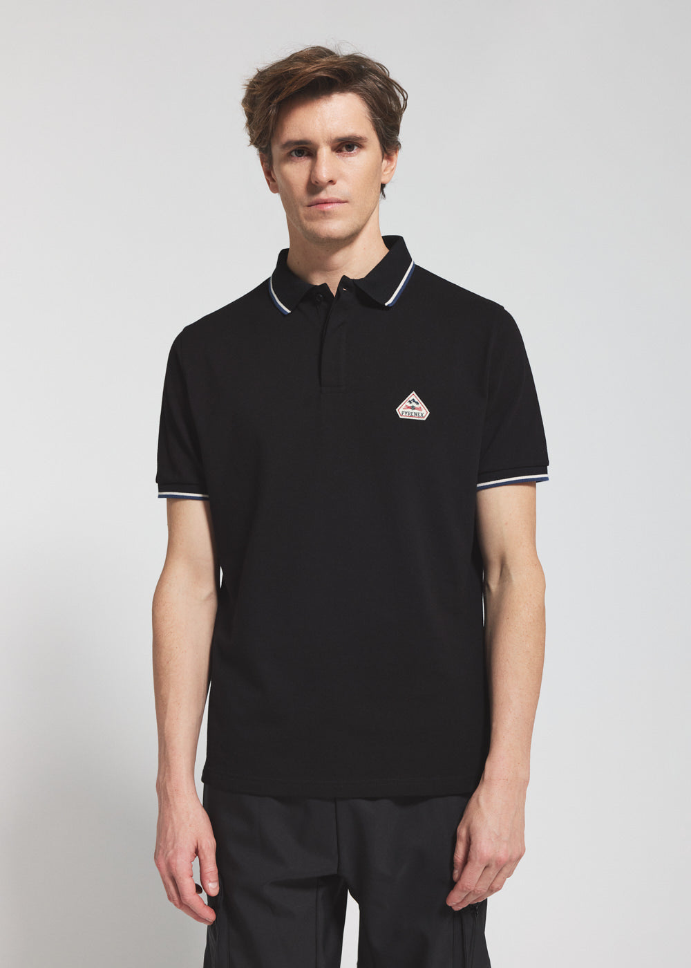 pyrenex-leyre-polo-homme-coton-bio-noir image 1