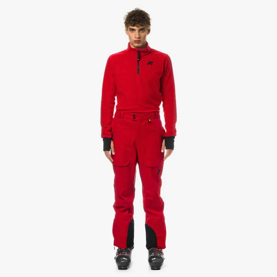 k-way-aussois-micro-twill-3-layers-pantalon-de-sport-homme-red image 1