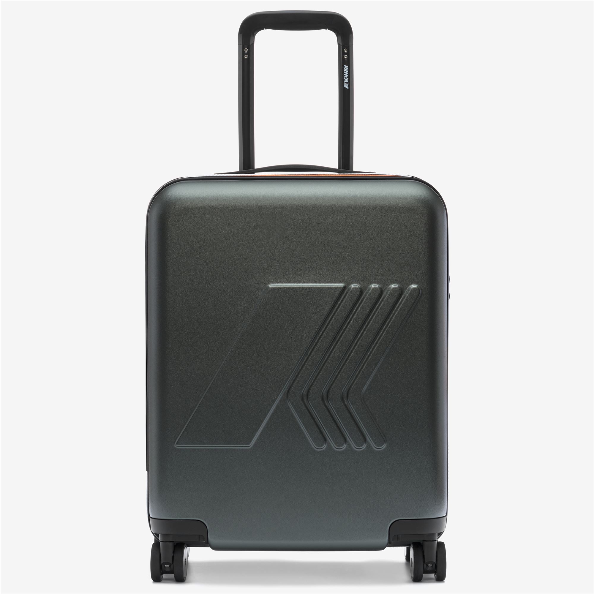k-way-eudoxie-logo-valise-cabine-rigide-unisexe-green-blackish image 1
