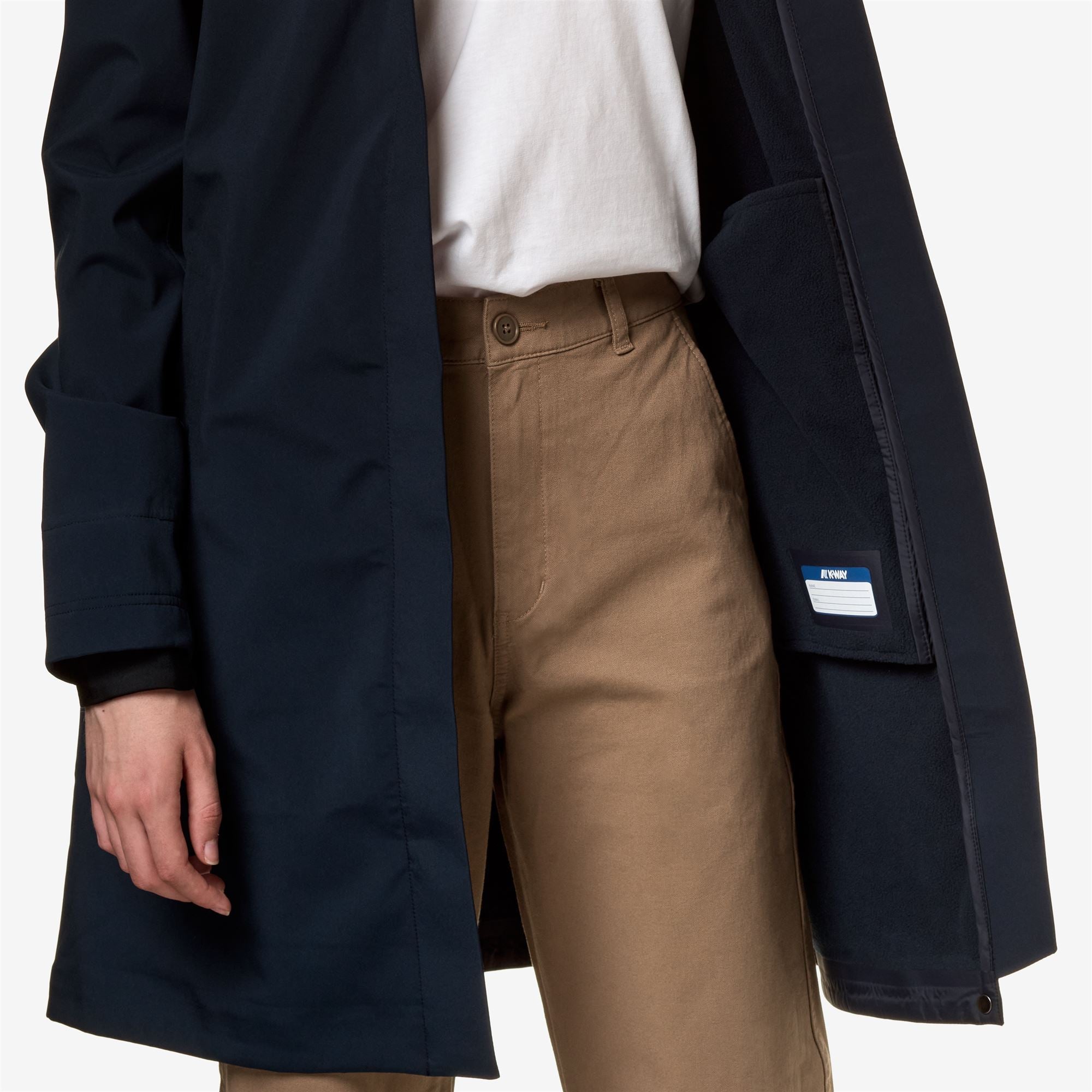 k-way-stephy-bonded-veste-3-4-femme-blue-depth-2 image 4