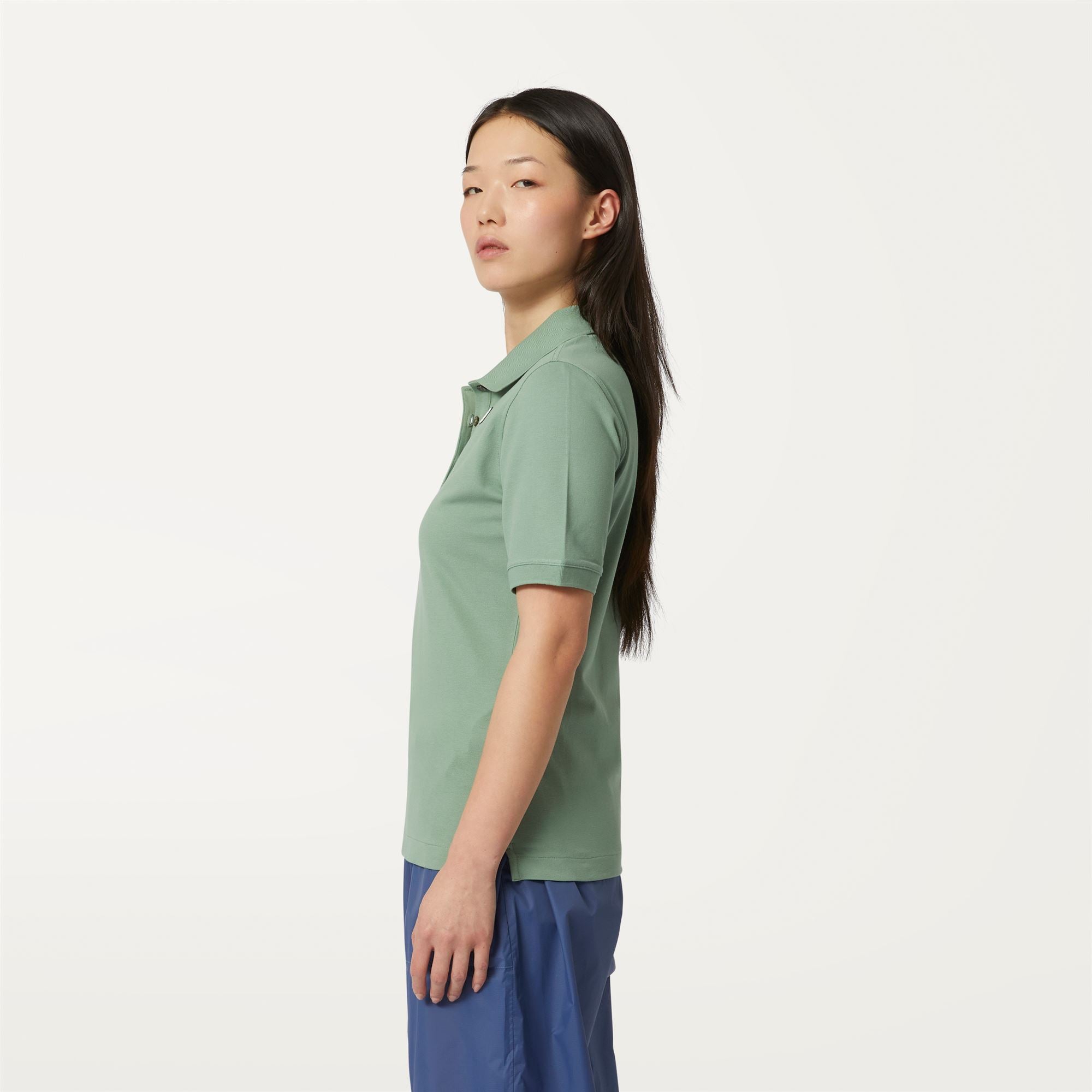 k-way-ali-polo-femme-green-fjord image 2