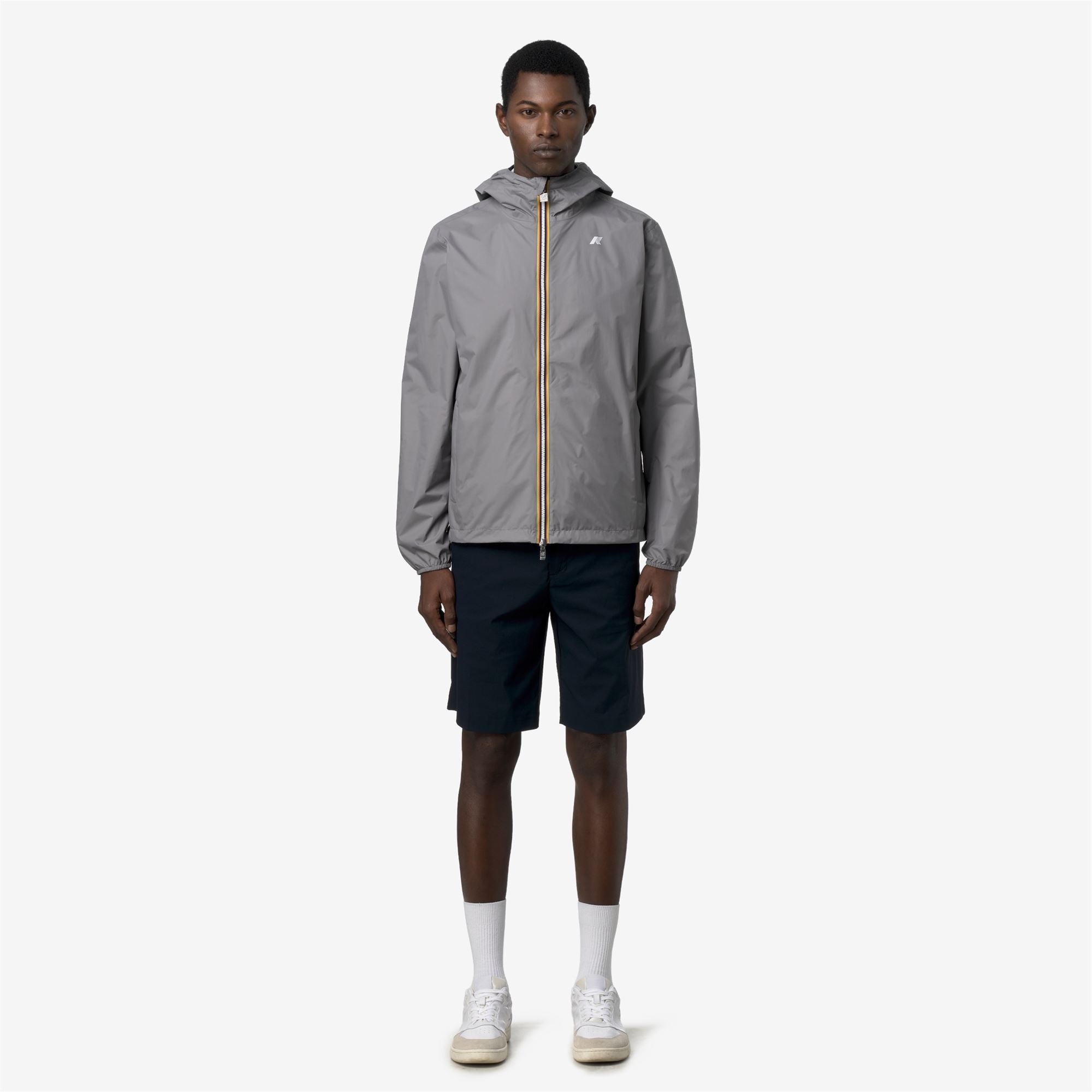 k-way-jake-plus-2-double-veste-courte-r-versible-homme-grey-frost-blue-depth image 1