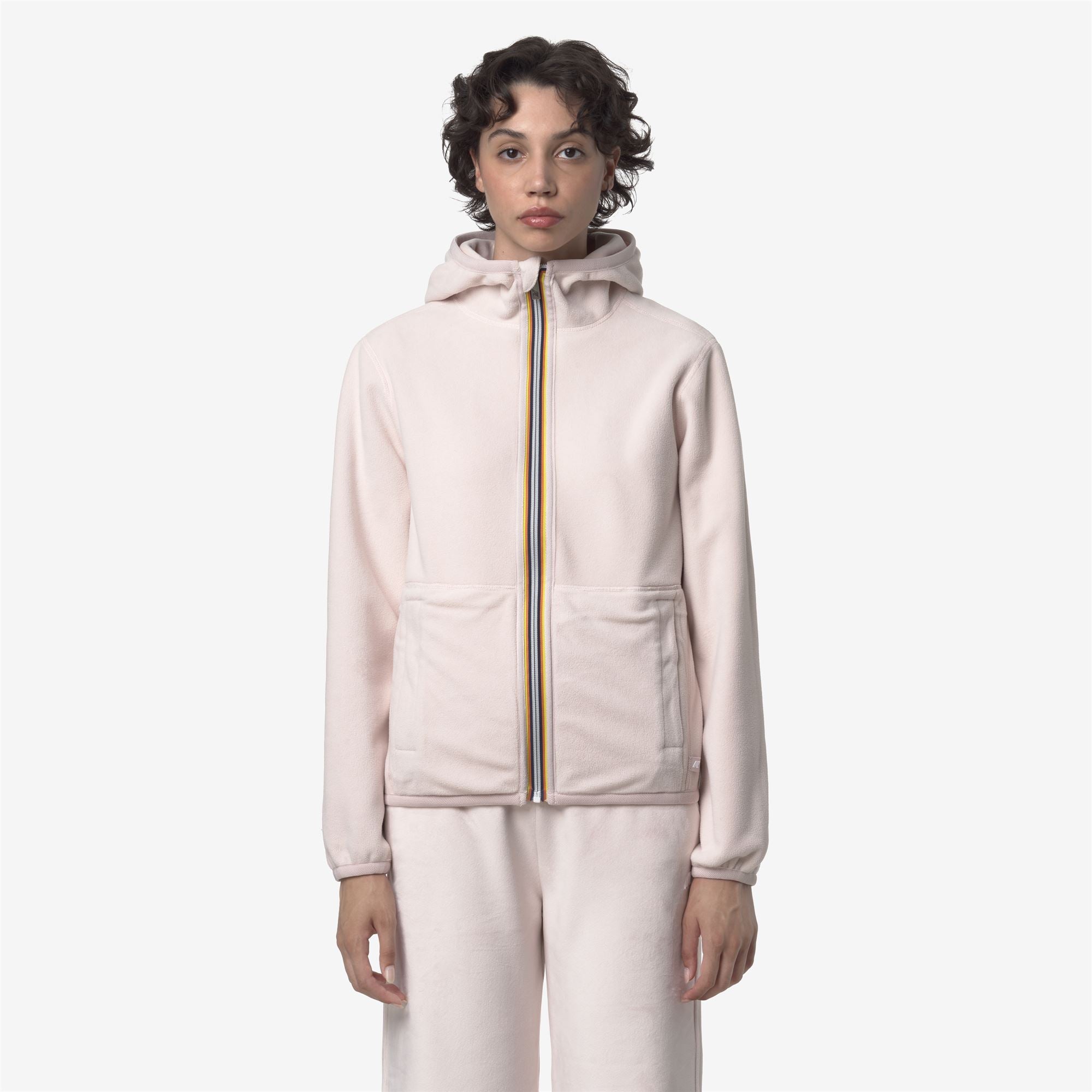 k-way-lily-velour-polar-double-veste-polaire-r-versible-femme-rose-hushed image 4