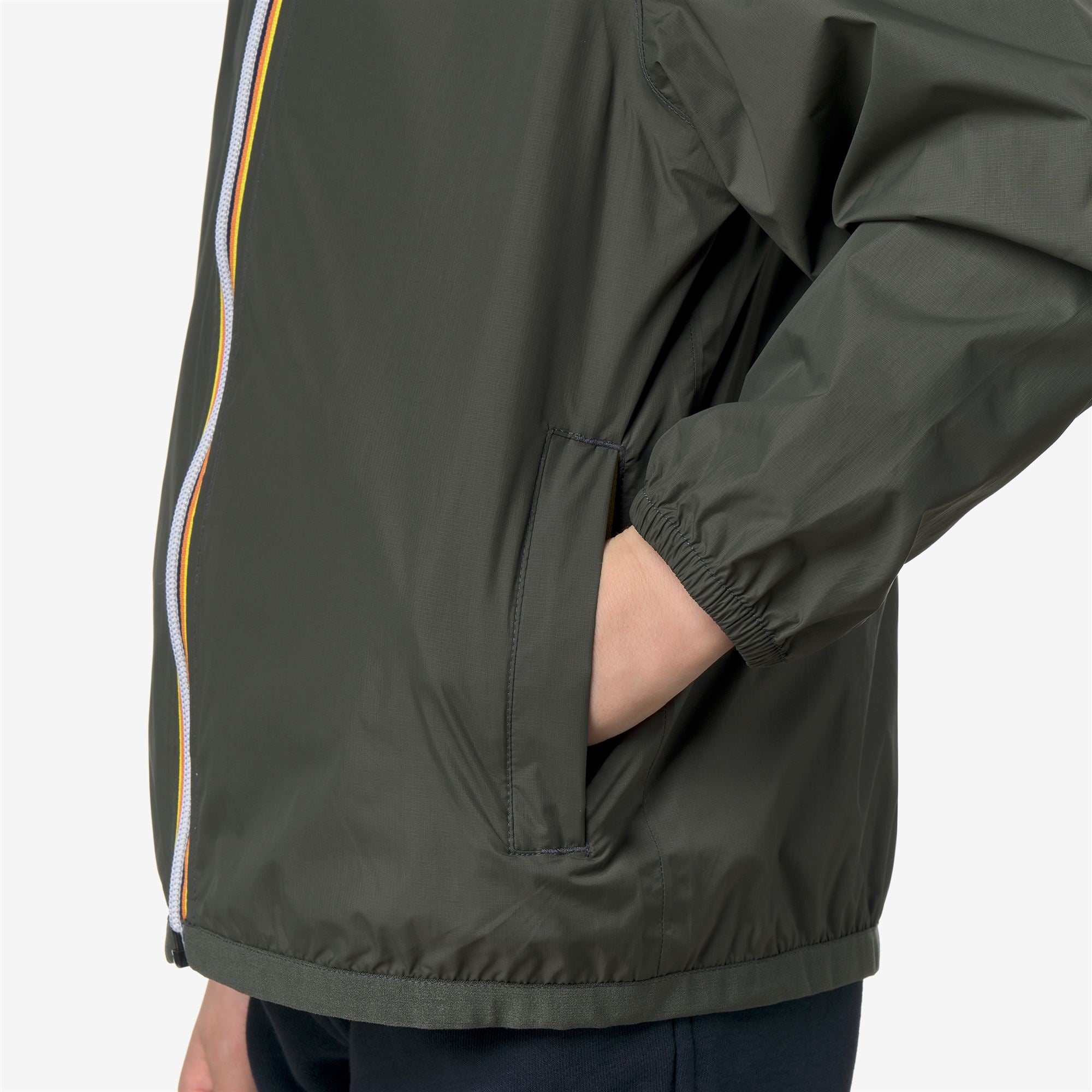 k-way-p-le-vrai-4-0-claude-veste-mi-saison-enfant-unisexe-green-blackish image 4