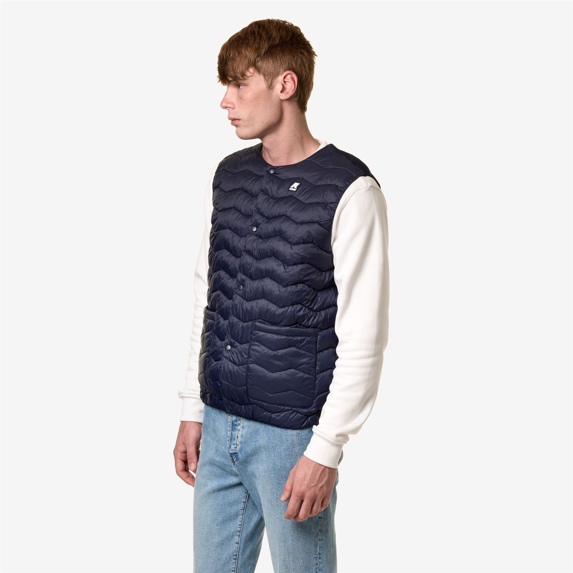 k-way-valty-quilted-warm-gilet-homme-blue-depth image 2