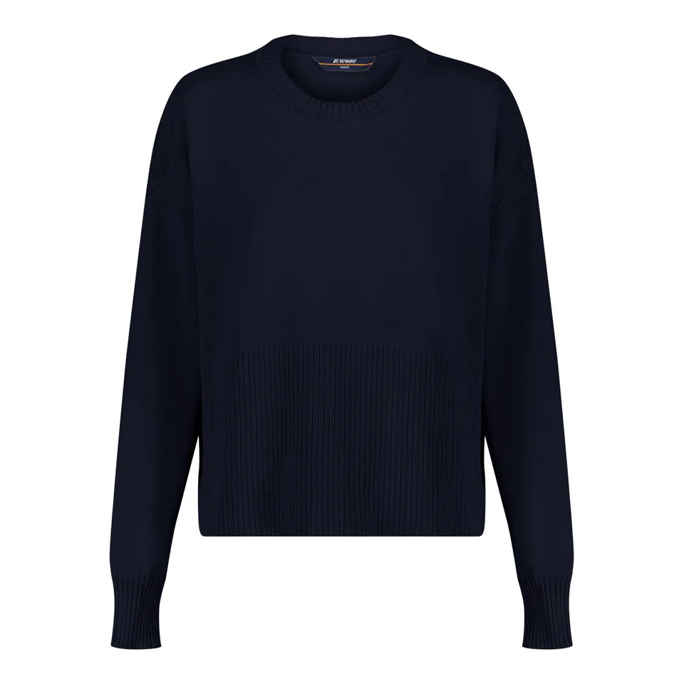 k-way-maryne-pull-over-maille-femme-blue-depth image 1