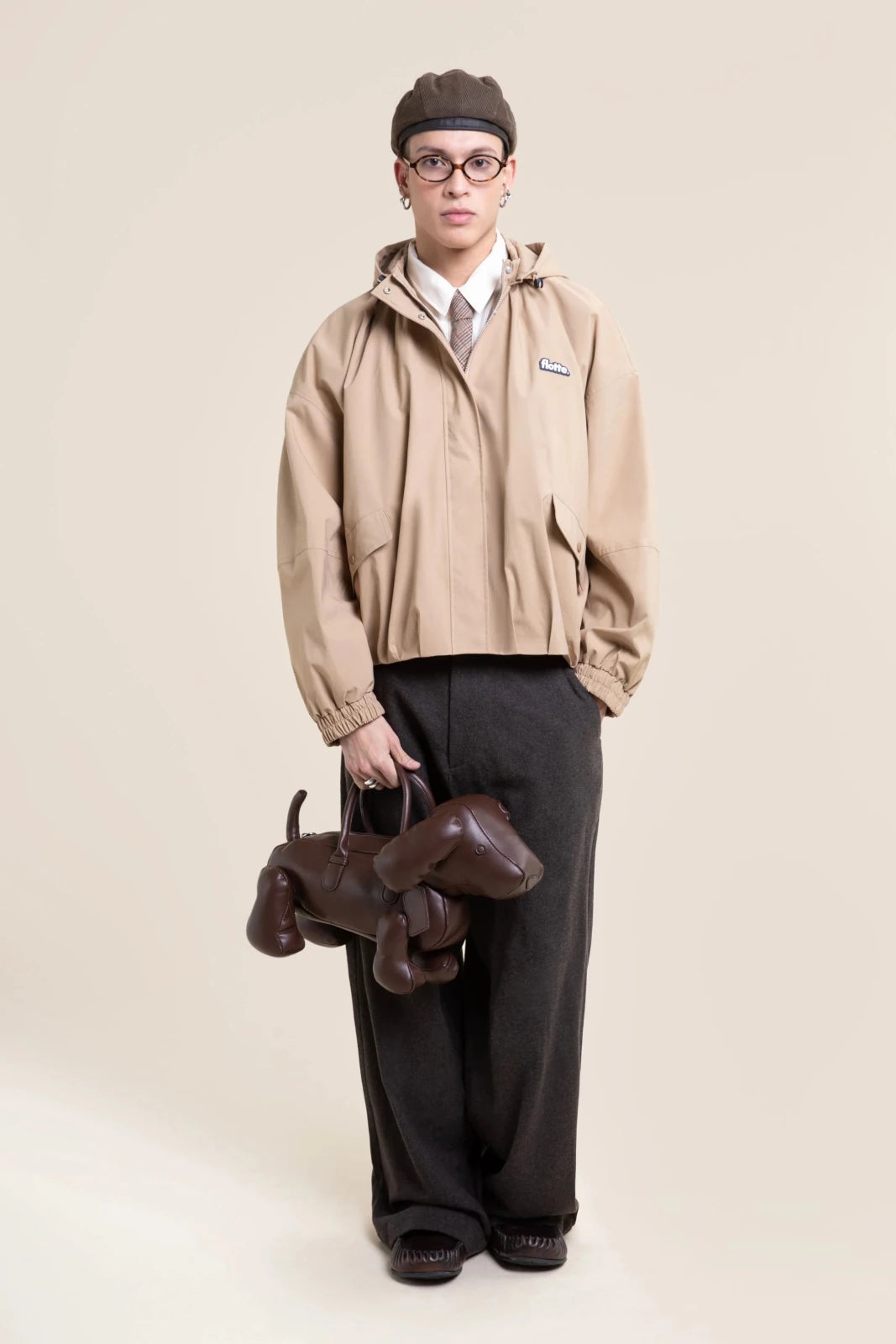 flotte-garance-veste-imperm-able-courte-beige-capuche-amovible image 1