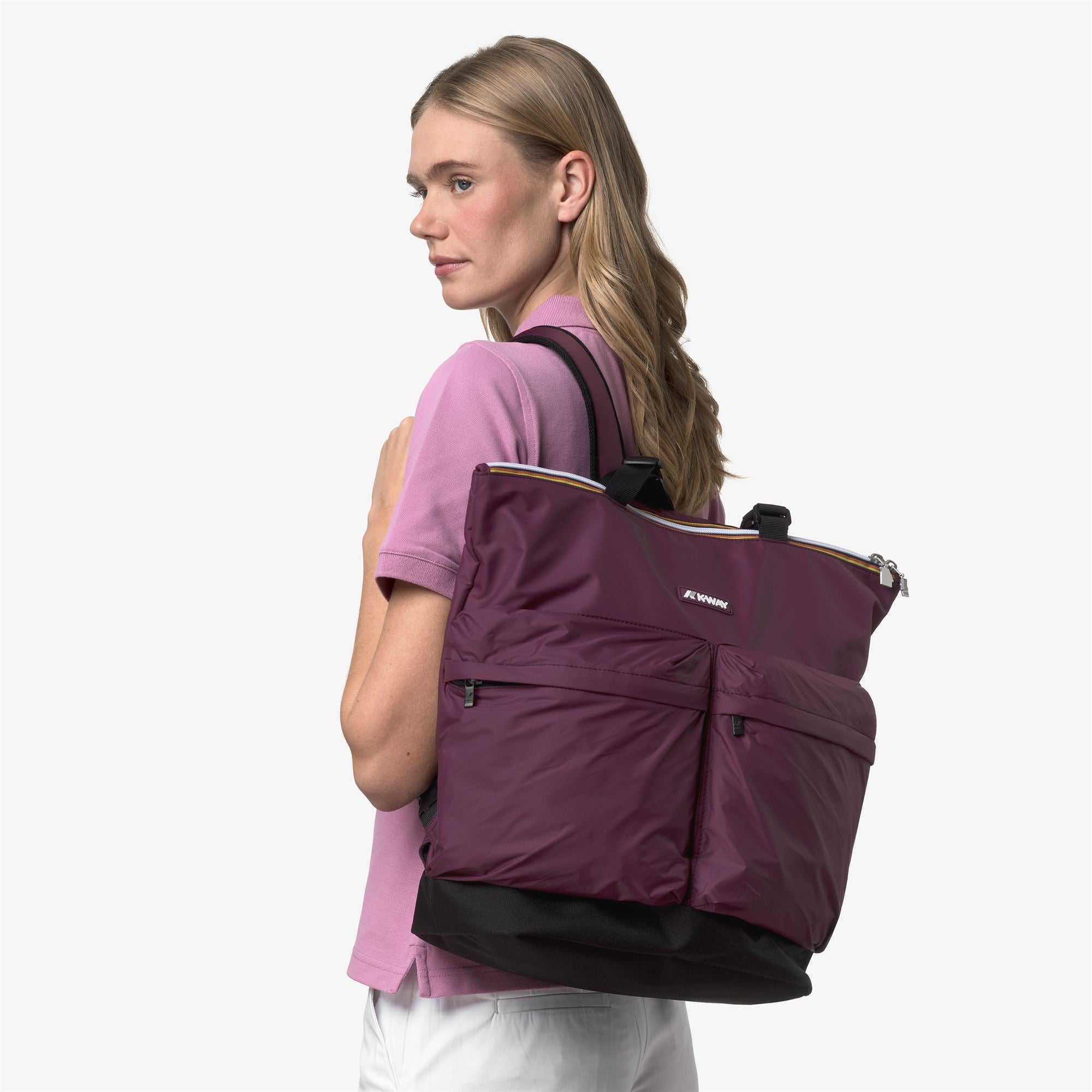 k-way-noam-sac-provisions-unisexe-violet-mauve-wine image 3
