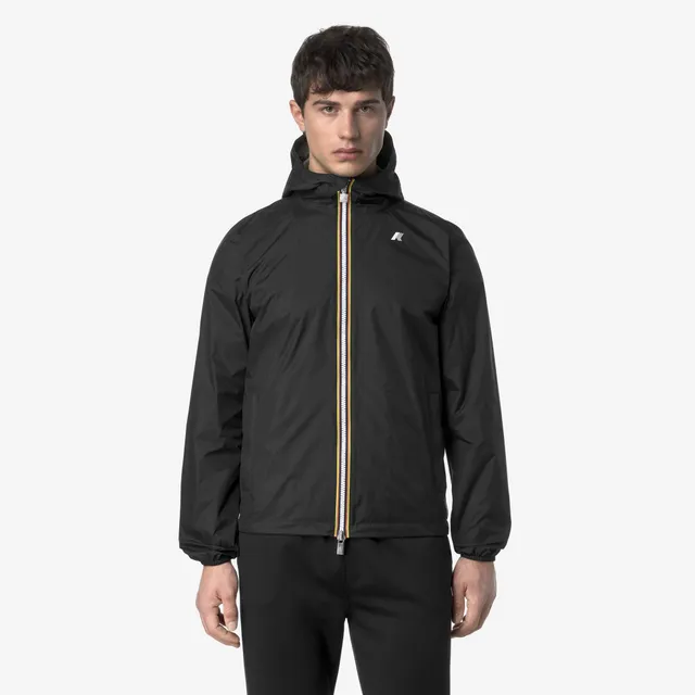 k-way-jake-plus-2-double-veste-court-r-versible-homme-black-pure-green-lichen image 1