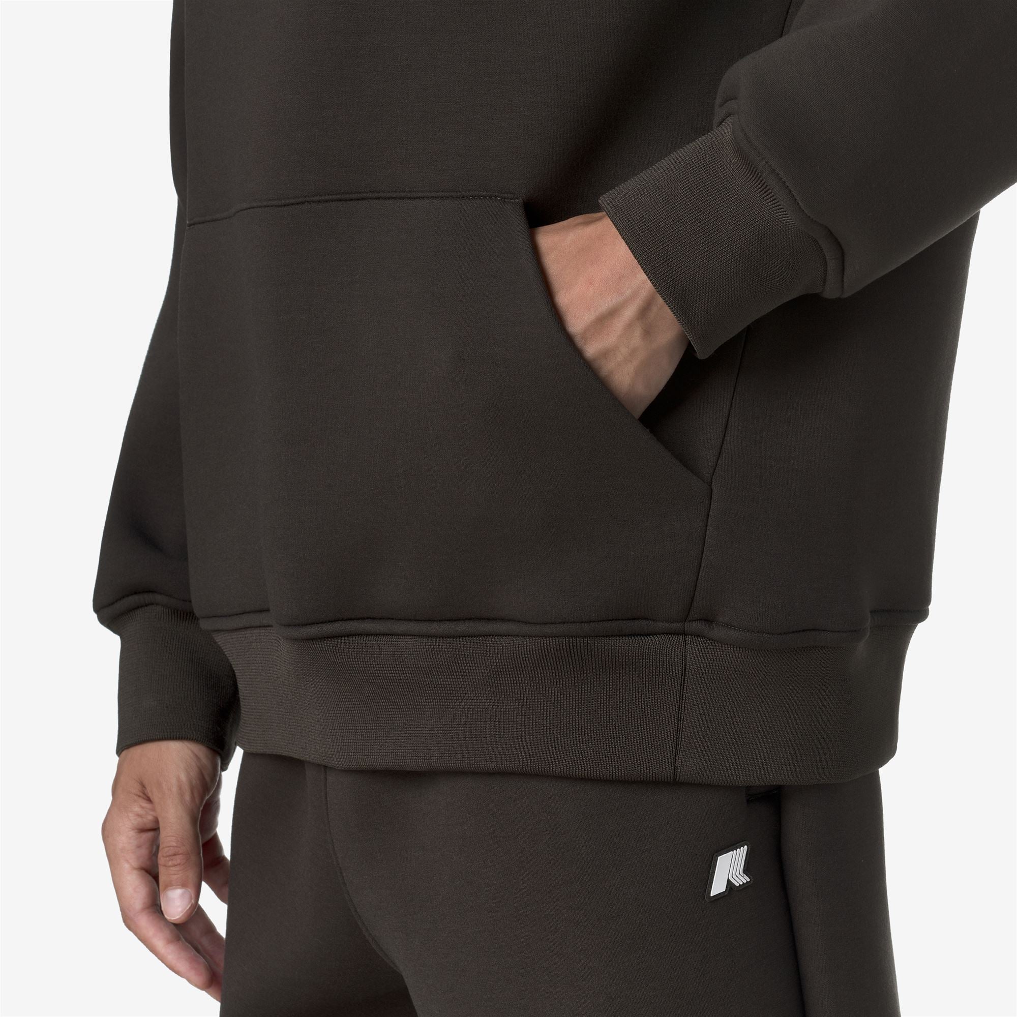 k-way-bernie-spacer-pull-over-polaire-homme-black-olive image 4
