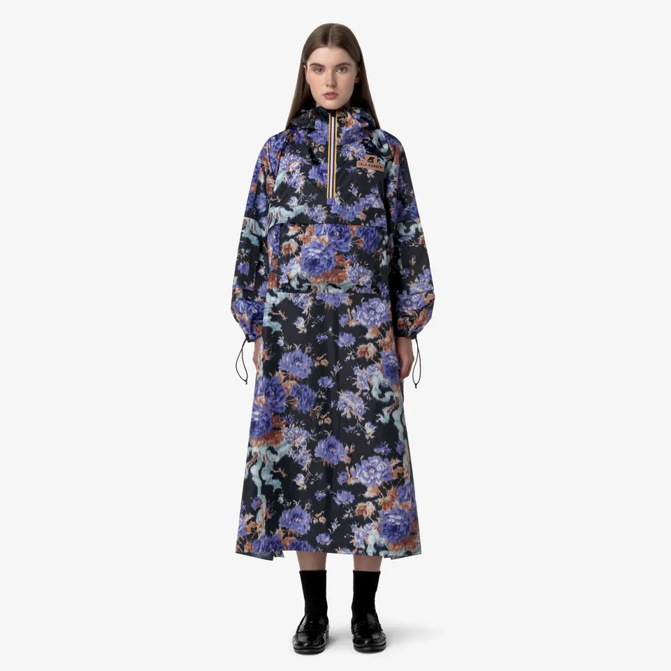 k-way-therel-graphic-uj-poncho-unisexe-cobalt image 1