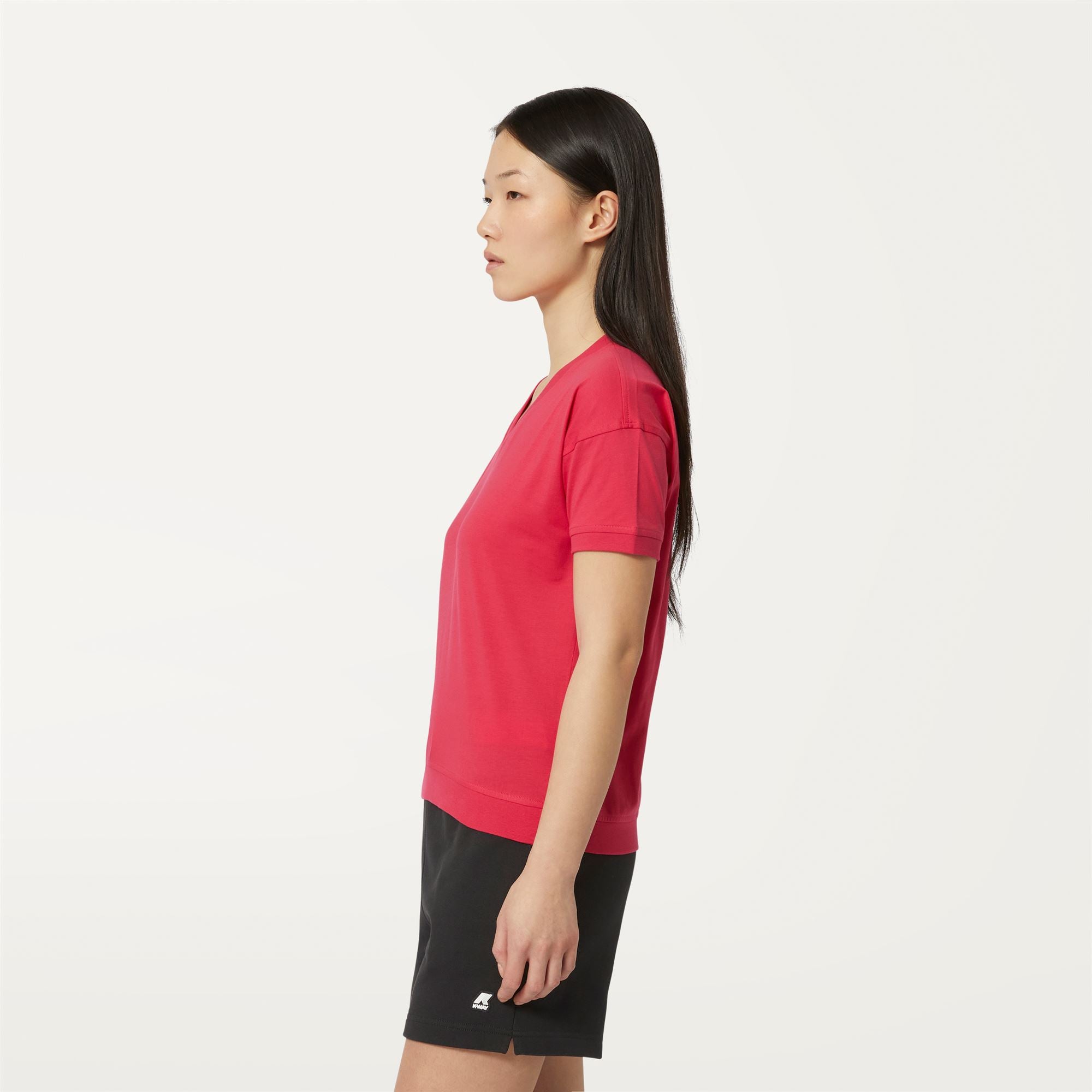 k-way-rubiel-t-shirt-femme-red-berry image 2