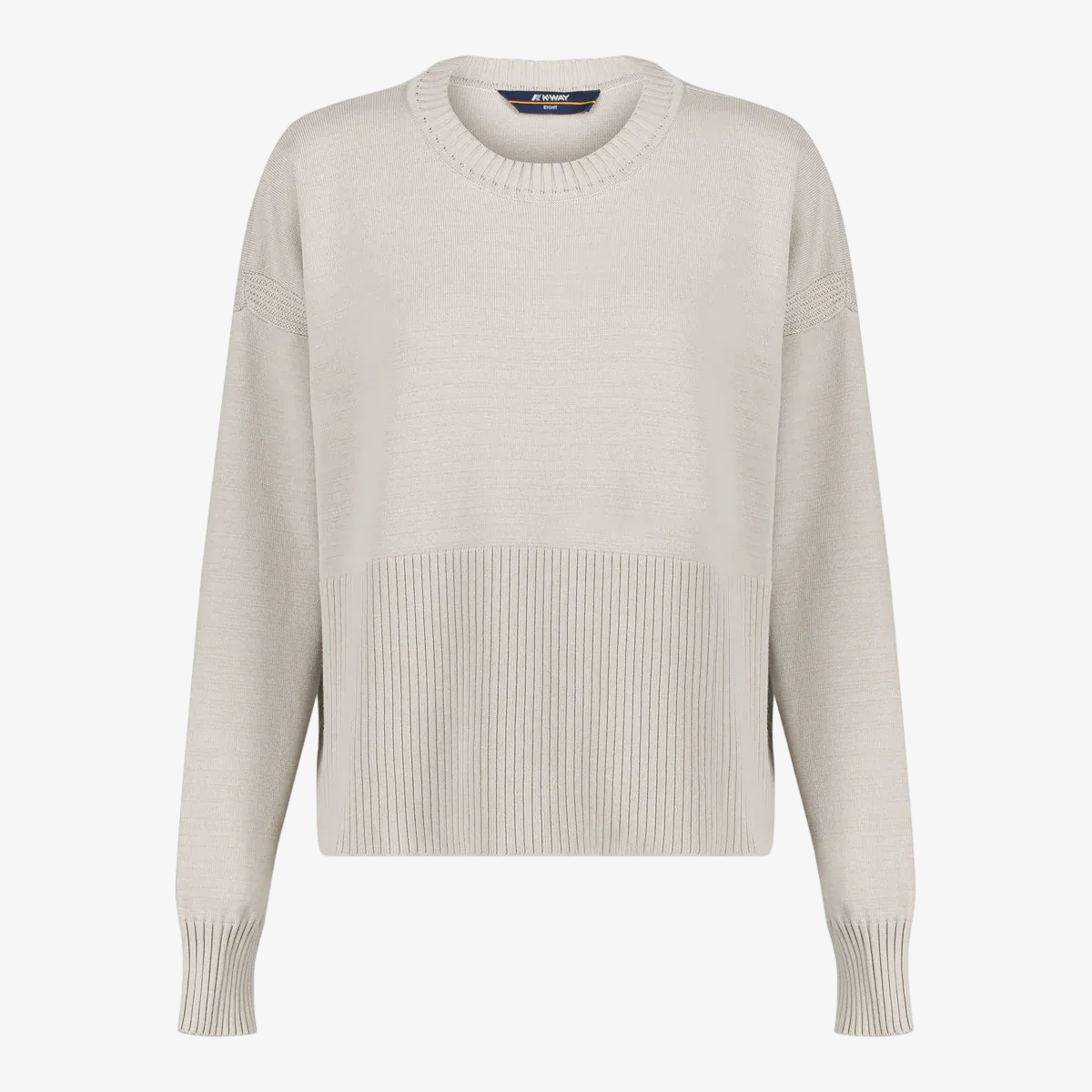 k-way-maryne-pull-over-maille-femme-beige-lt image 1