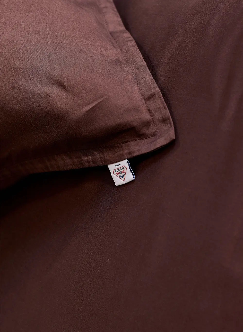 pyrenex-lily-lot-de-2-taies-d-oreiller-marron-chocolat-coton-bio-tencel-lyocell image 3