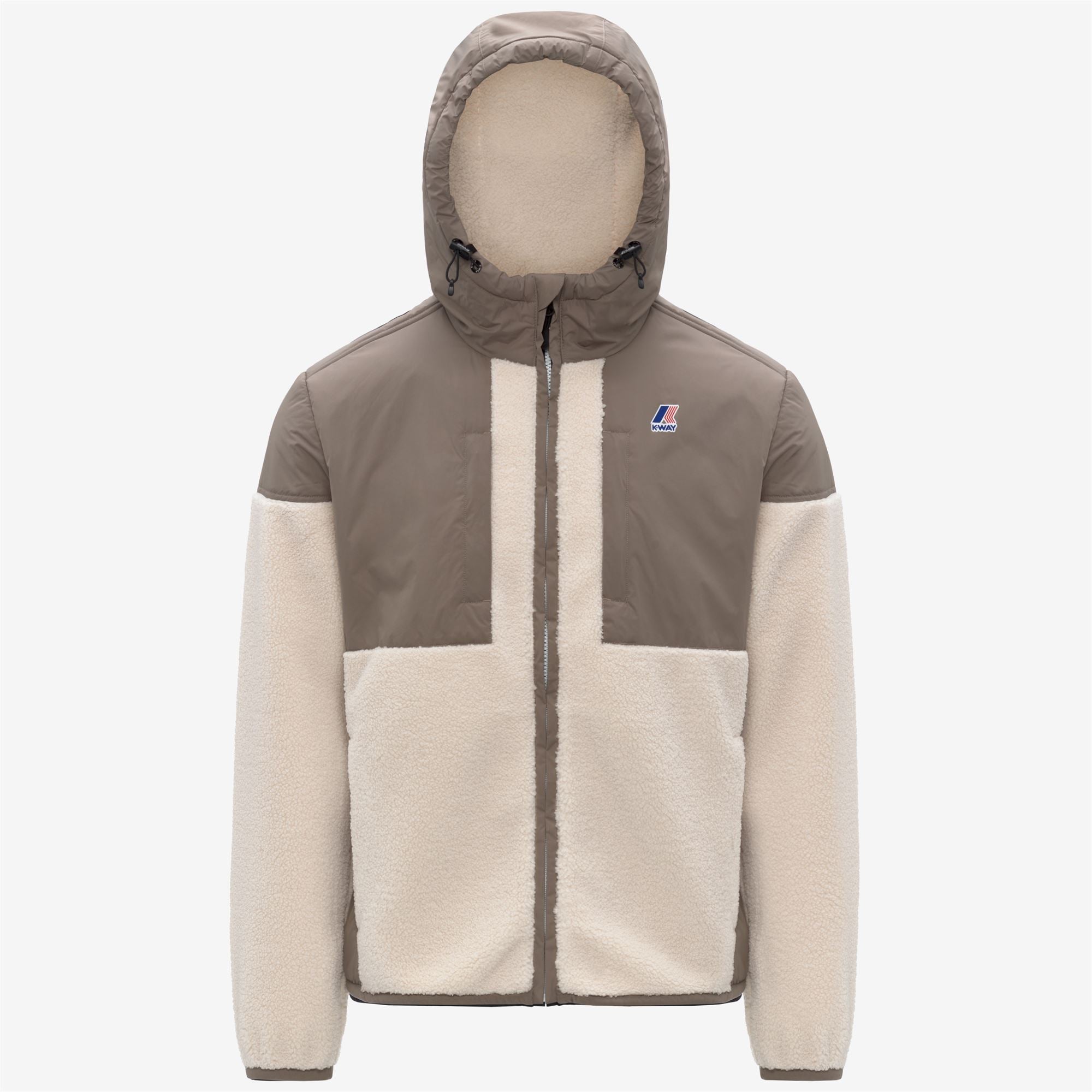 k-way-samson-4-0-orsetto-polaire-sherpa-zipp-e-unisexe-beige-taupe-ecru image 3