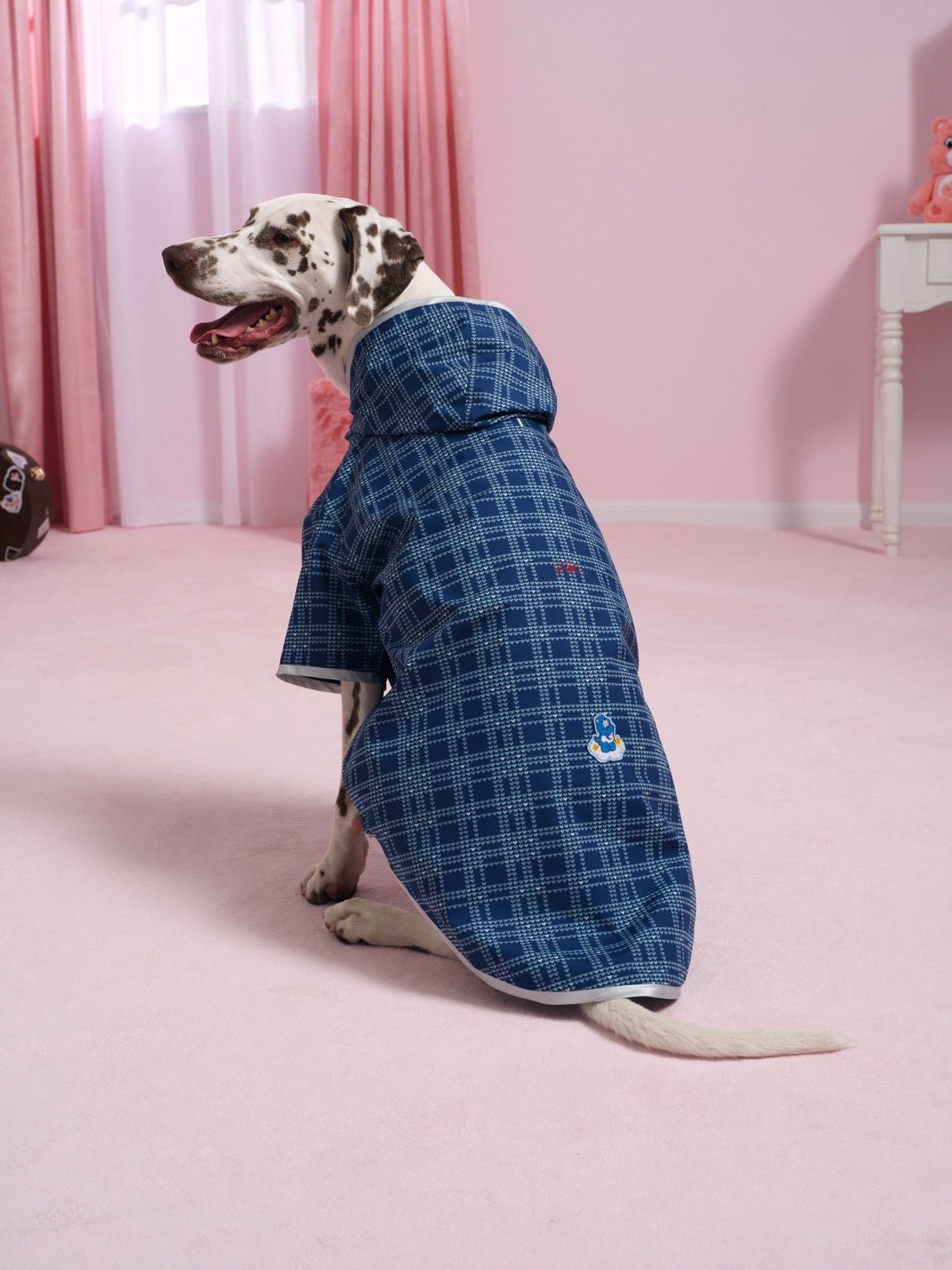flotte-boulogne-imperm-able-pour-chien-bisounours-bleu-indigo-2 image 6