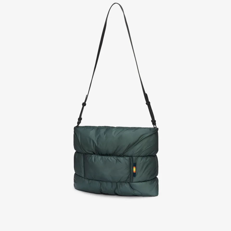 k-way-matelis-maxi-ruffle-sac-bandouli-re-pochette-femme-green-balsam image 1