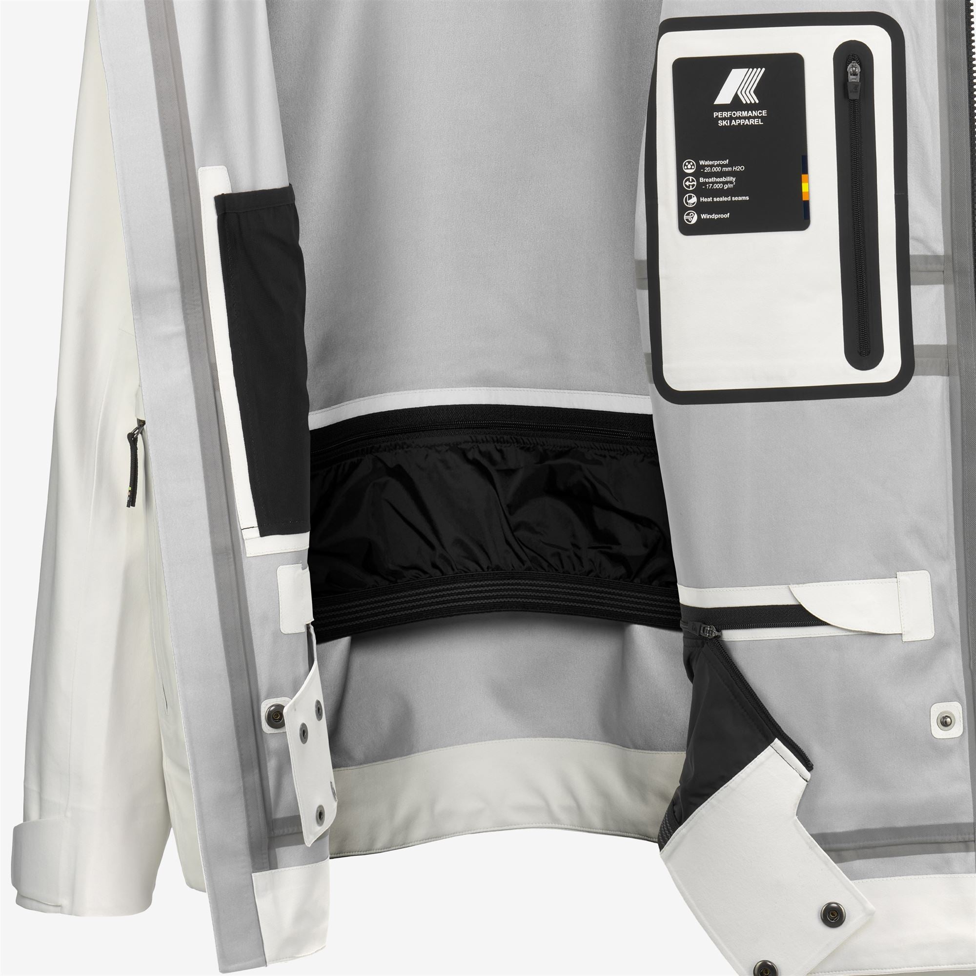 k-way-bozel-3-layers-shell-jacket-veste-milieu-homme-white-gardenia image 7