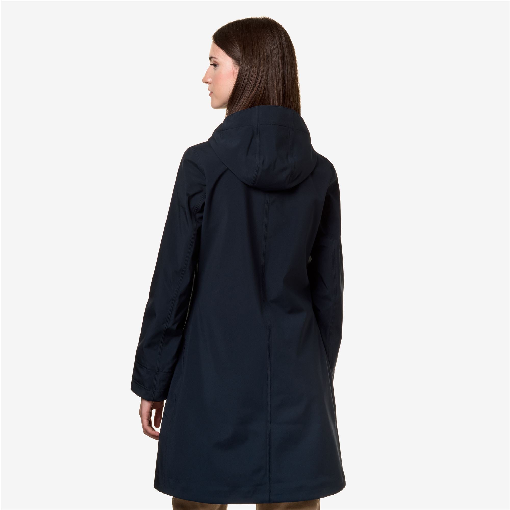 k-way-stephy-bonded-veste-3-4-femme-blue-depth-2 image 3