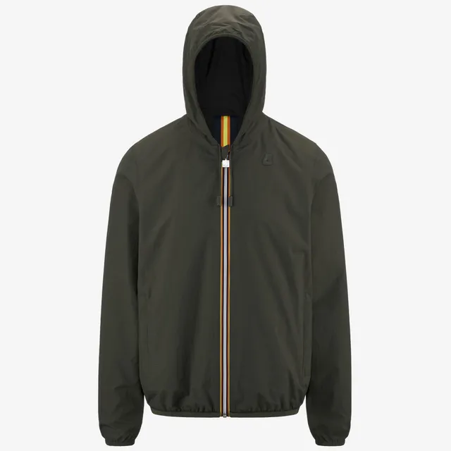 k-way-jacques-double-ripstop-veste-r-versible-homme-green-blk-black-pure image 1